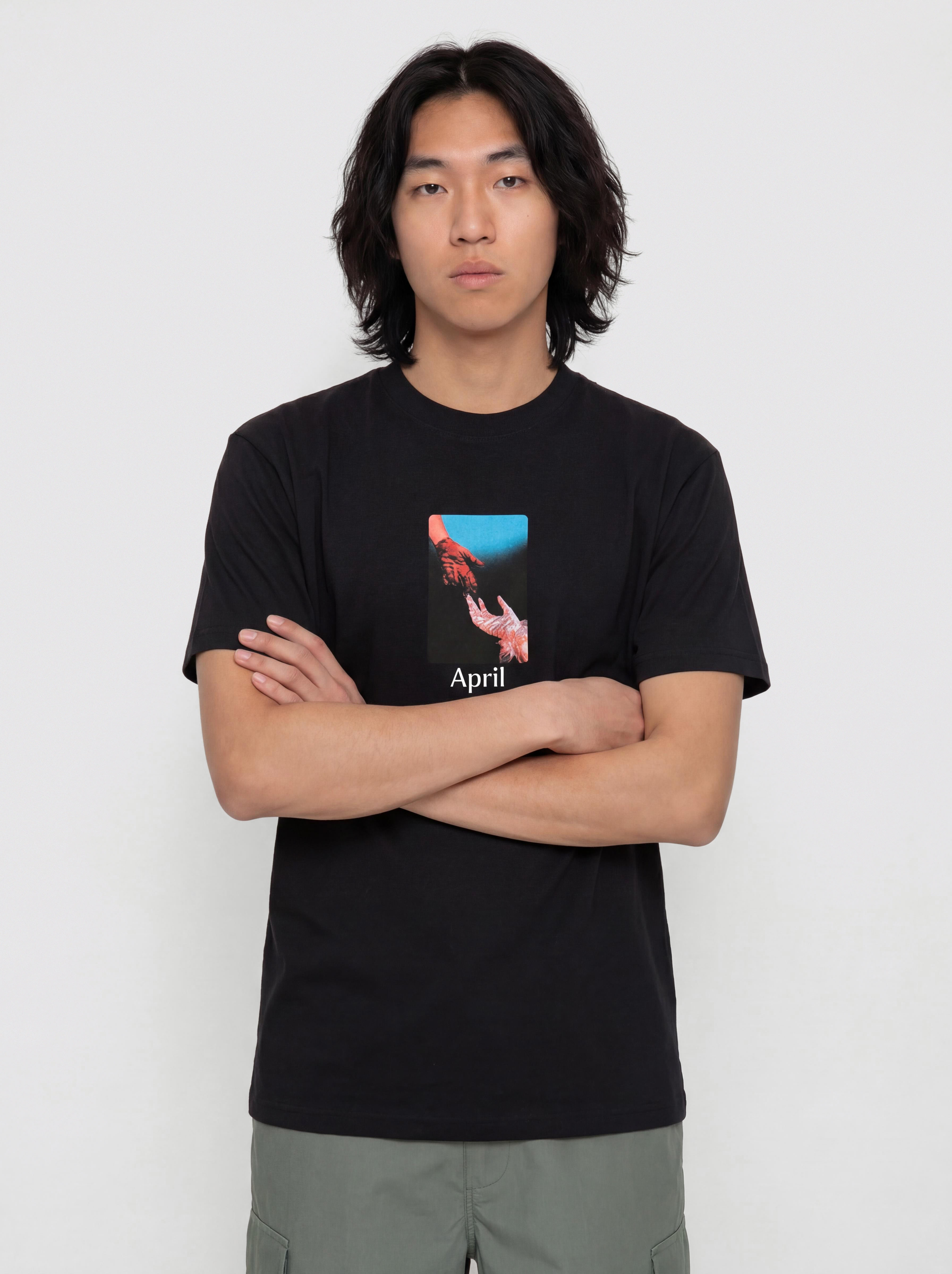 April Skateboards Material Póló (black)