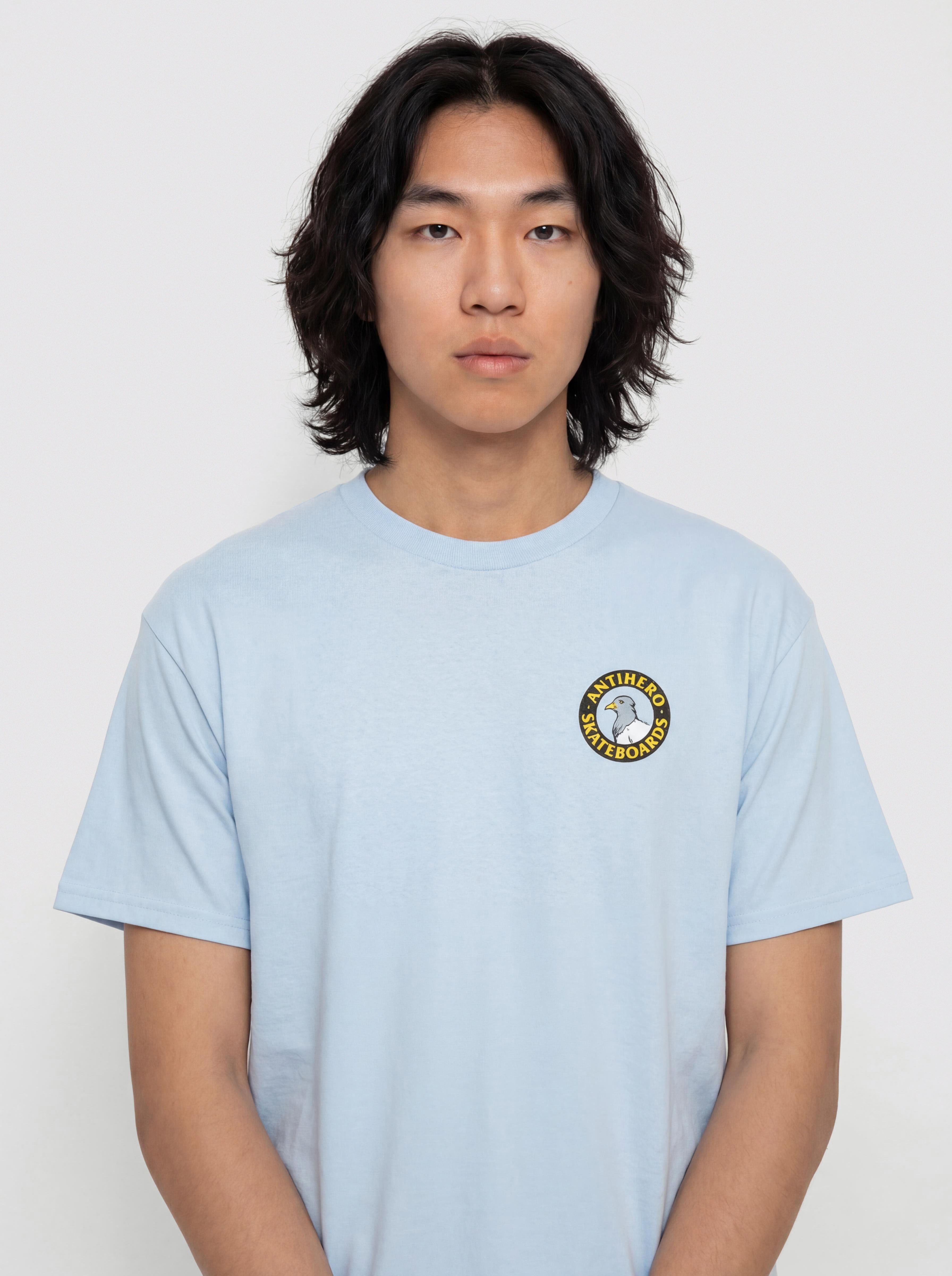 Póló Antihero Pigeon Rnd (light blue/multi)