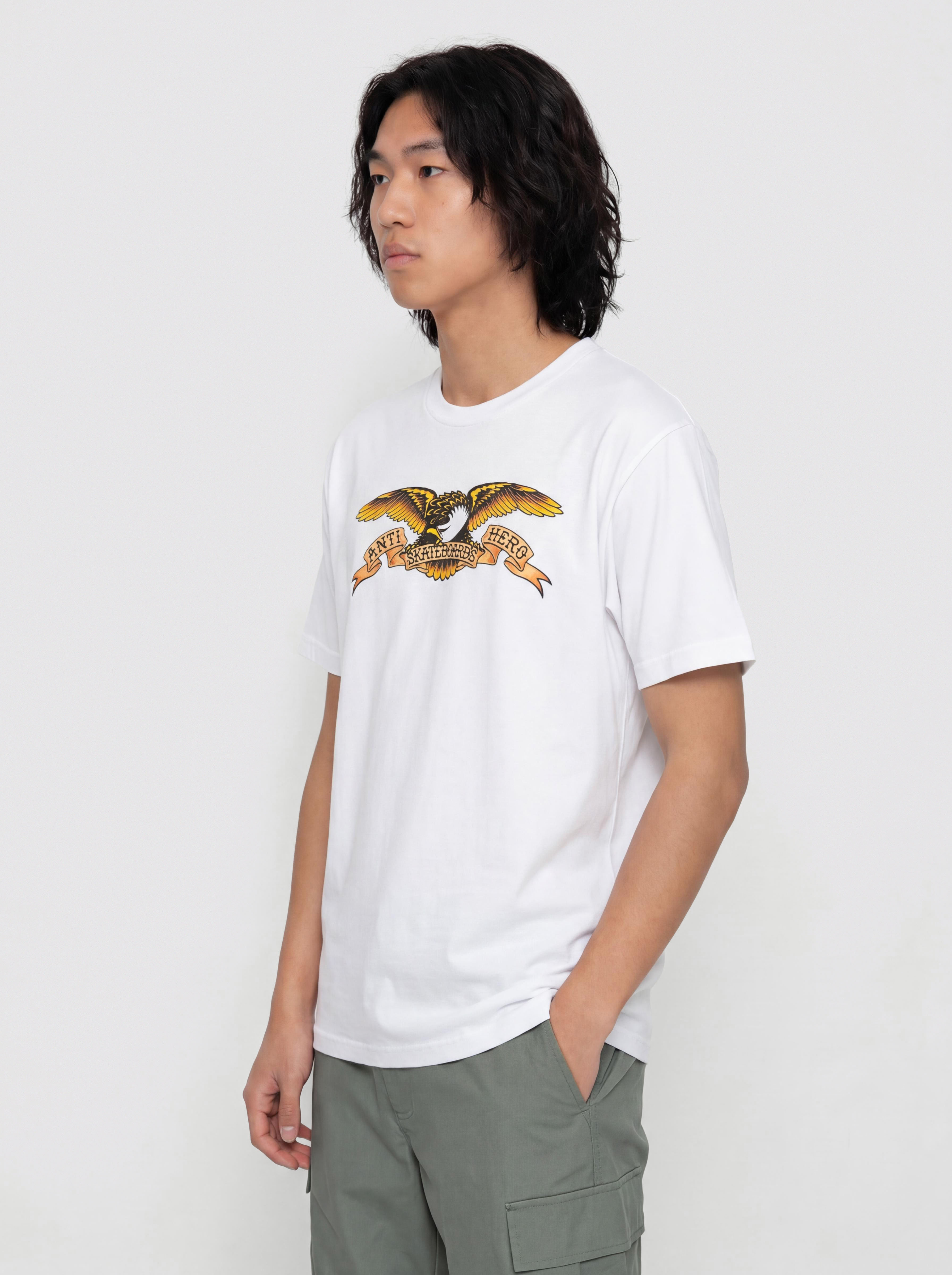 Antihero Eagle Póló (white w/black multi color print)