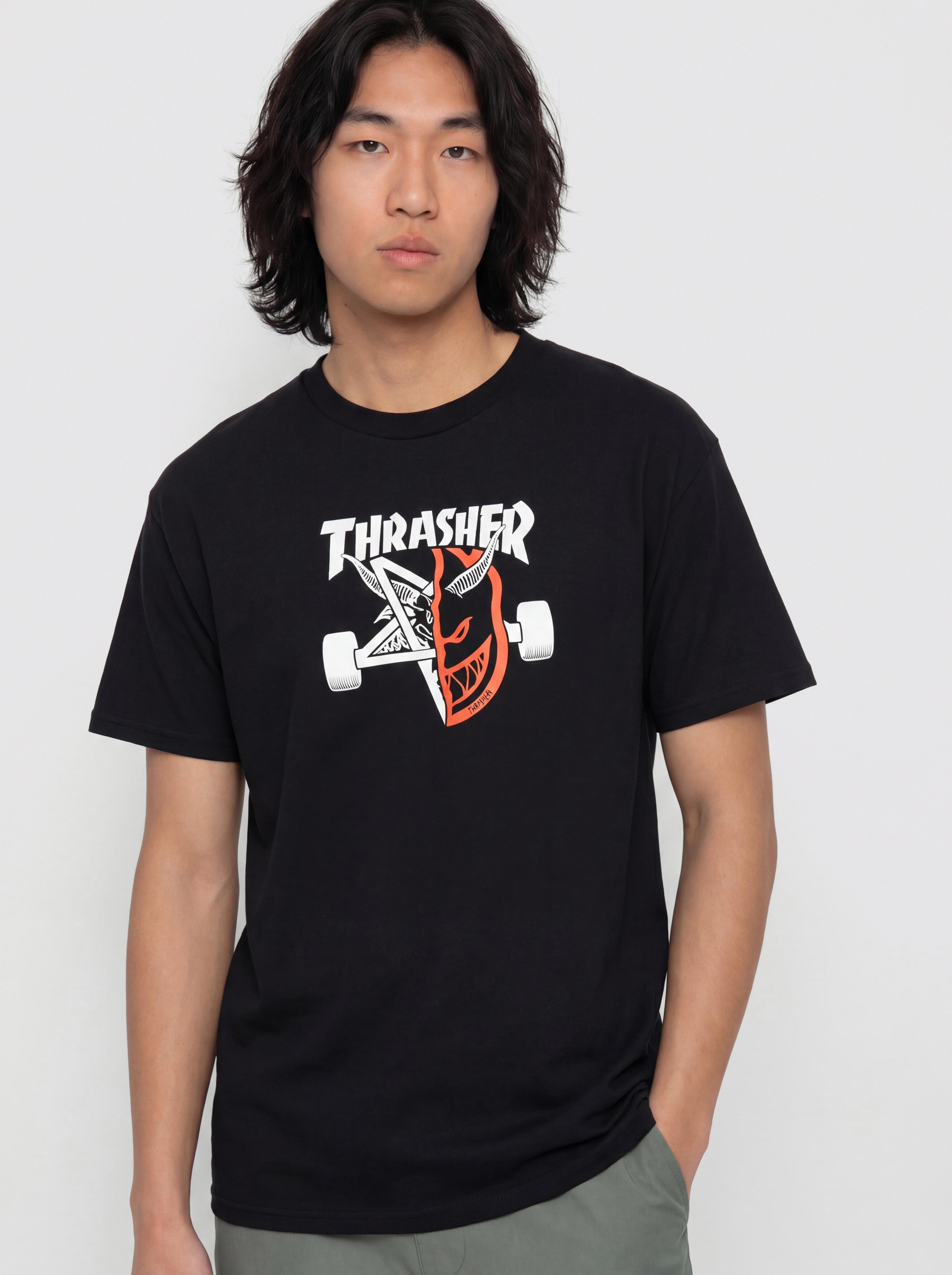 Thrasher x Spitfire Thrash & Burn Pu00f3lu00f3 (black)