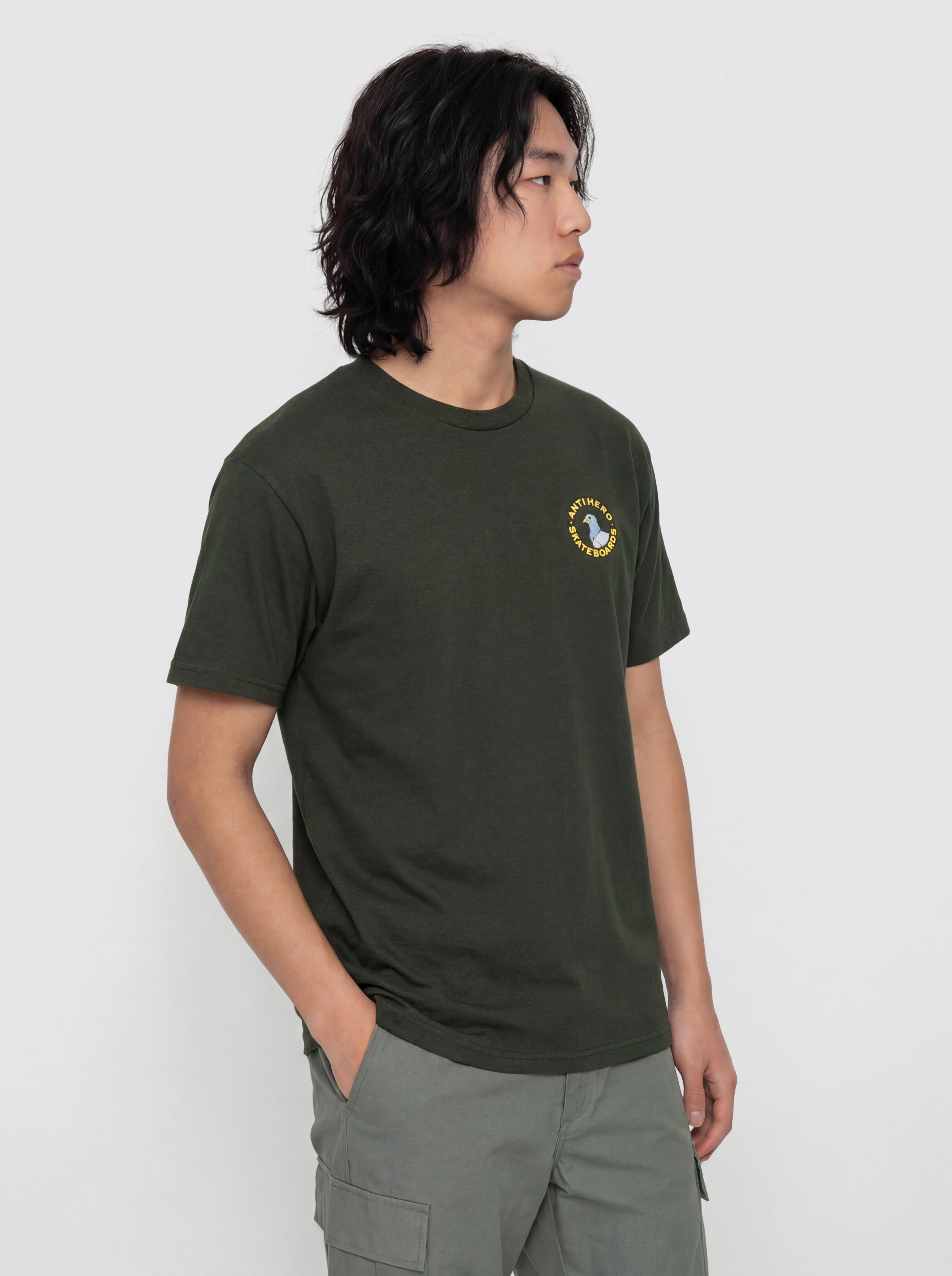 Póló Antihero Pigeon Rnd (forest green/mt)
