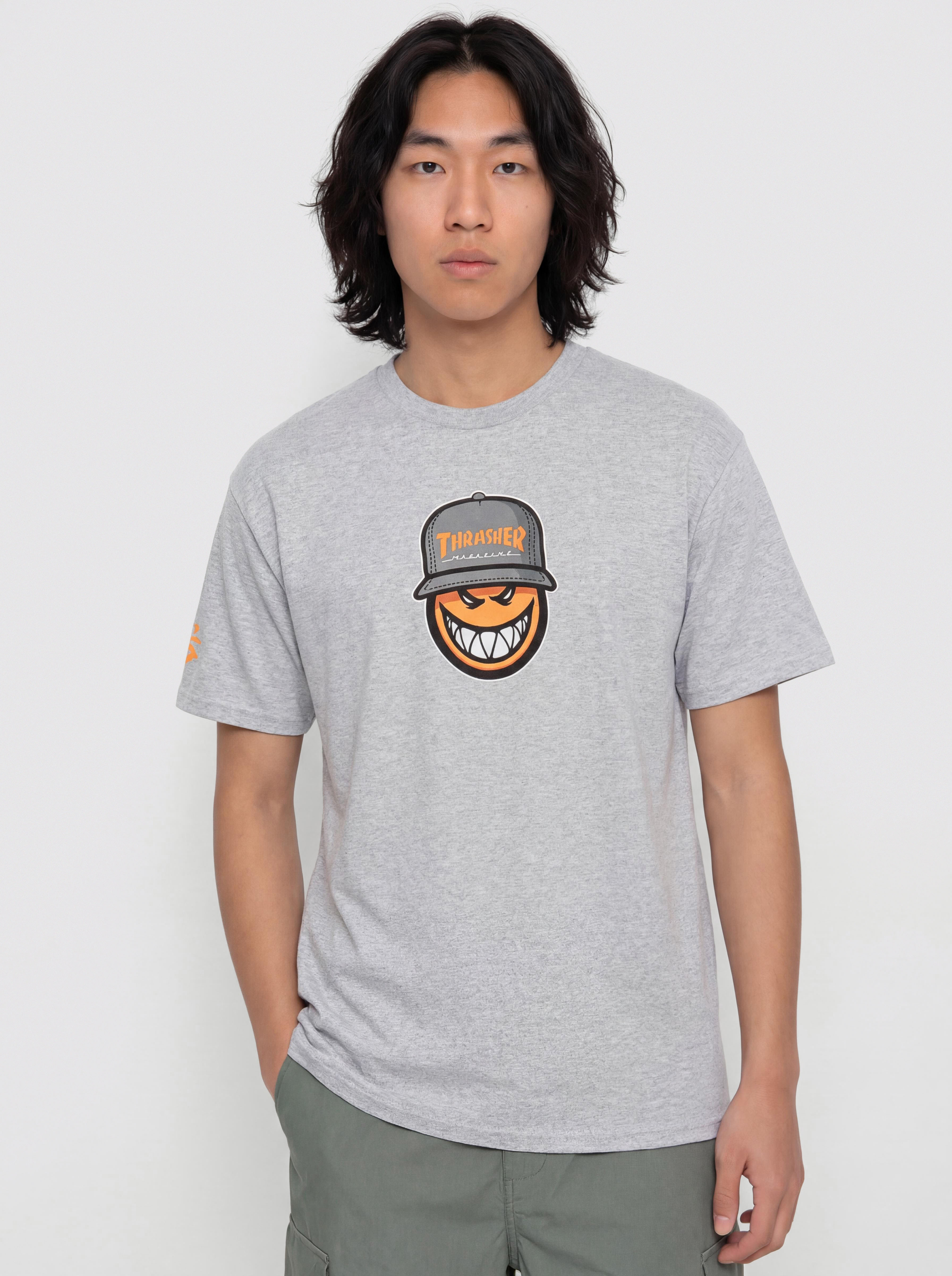 Thrasher x Spitfire Sf Loc Póló (sport grey)