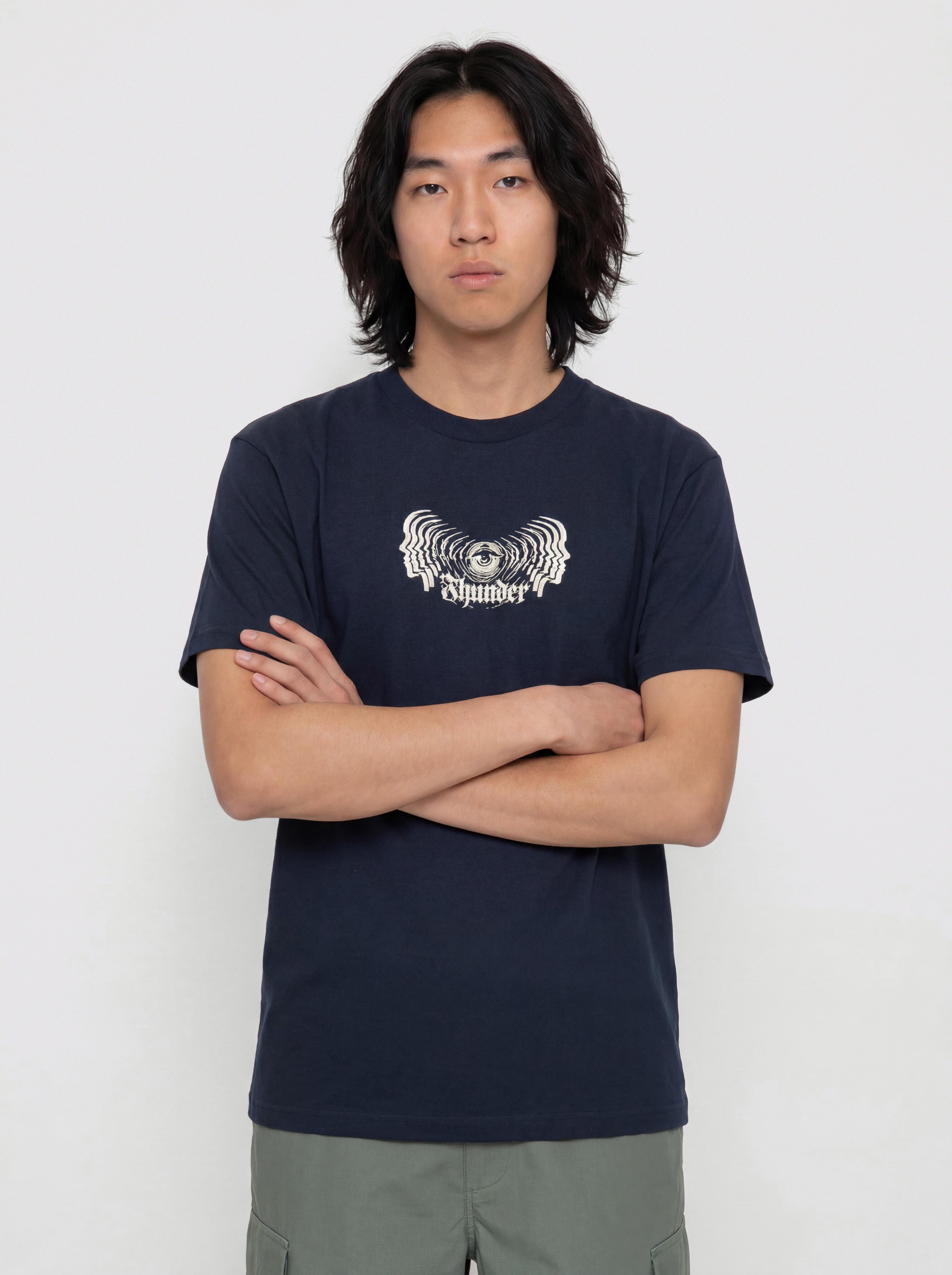 Thunder Mindstate Póló (true navy w/grey print)
