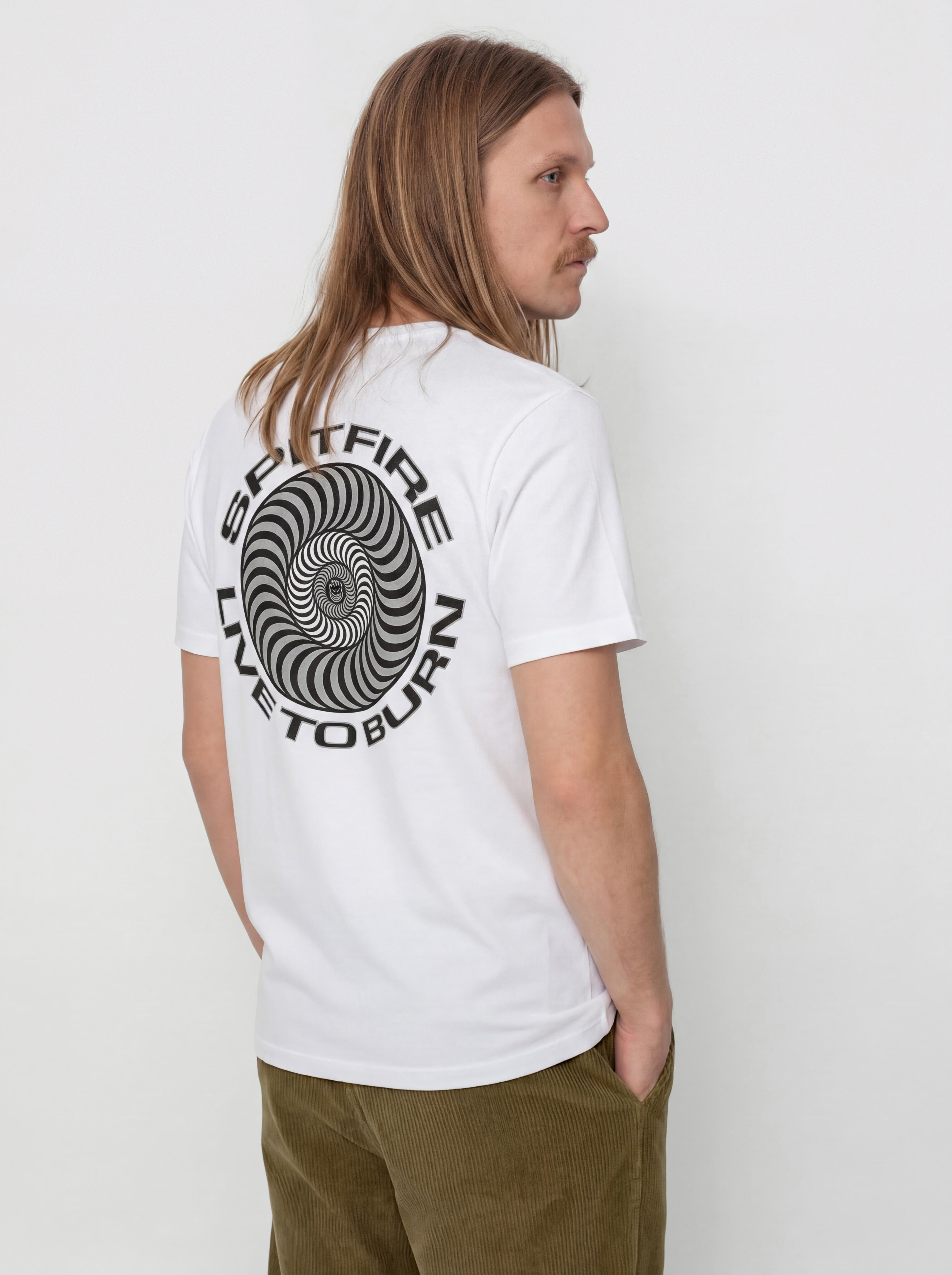 Spitfire Live To Burn Classic Póló (white)