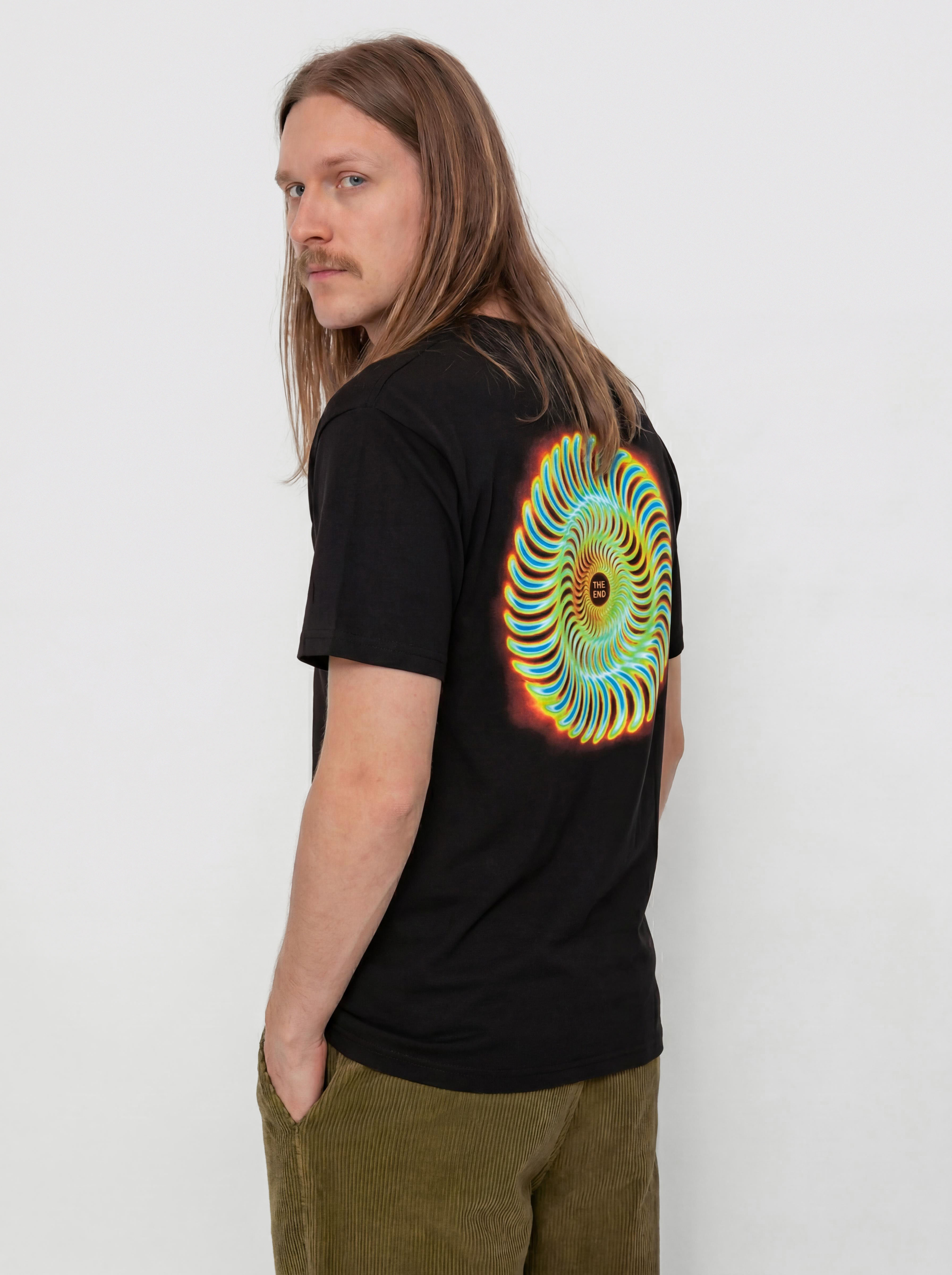 Spitfire Radioactive Classic Swirl Póló (black)
