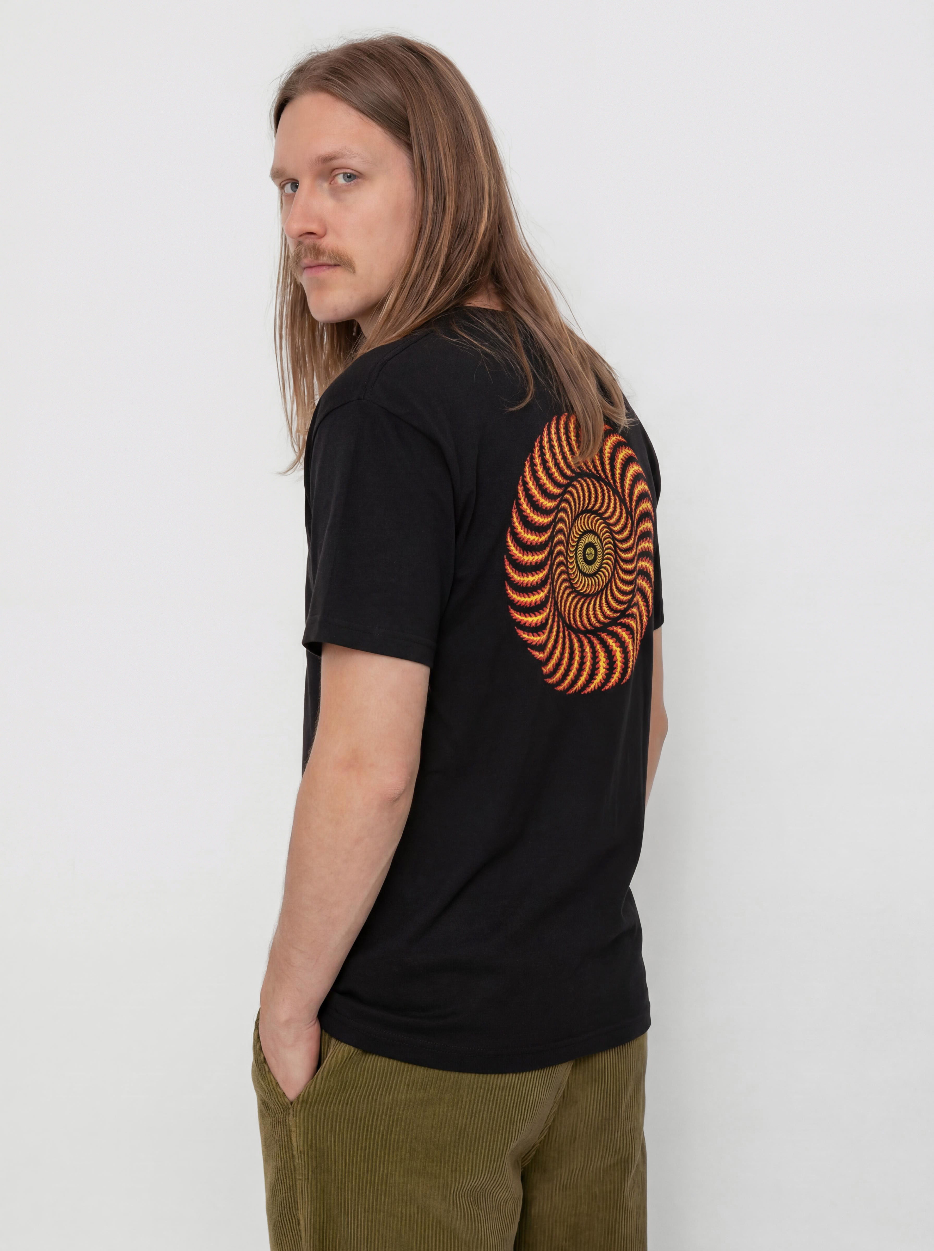 Spitfire Og Classic Flame Póló (black w/red&yellow prints)