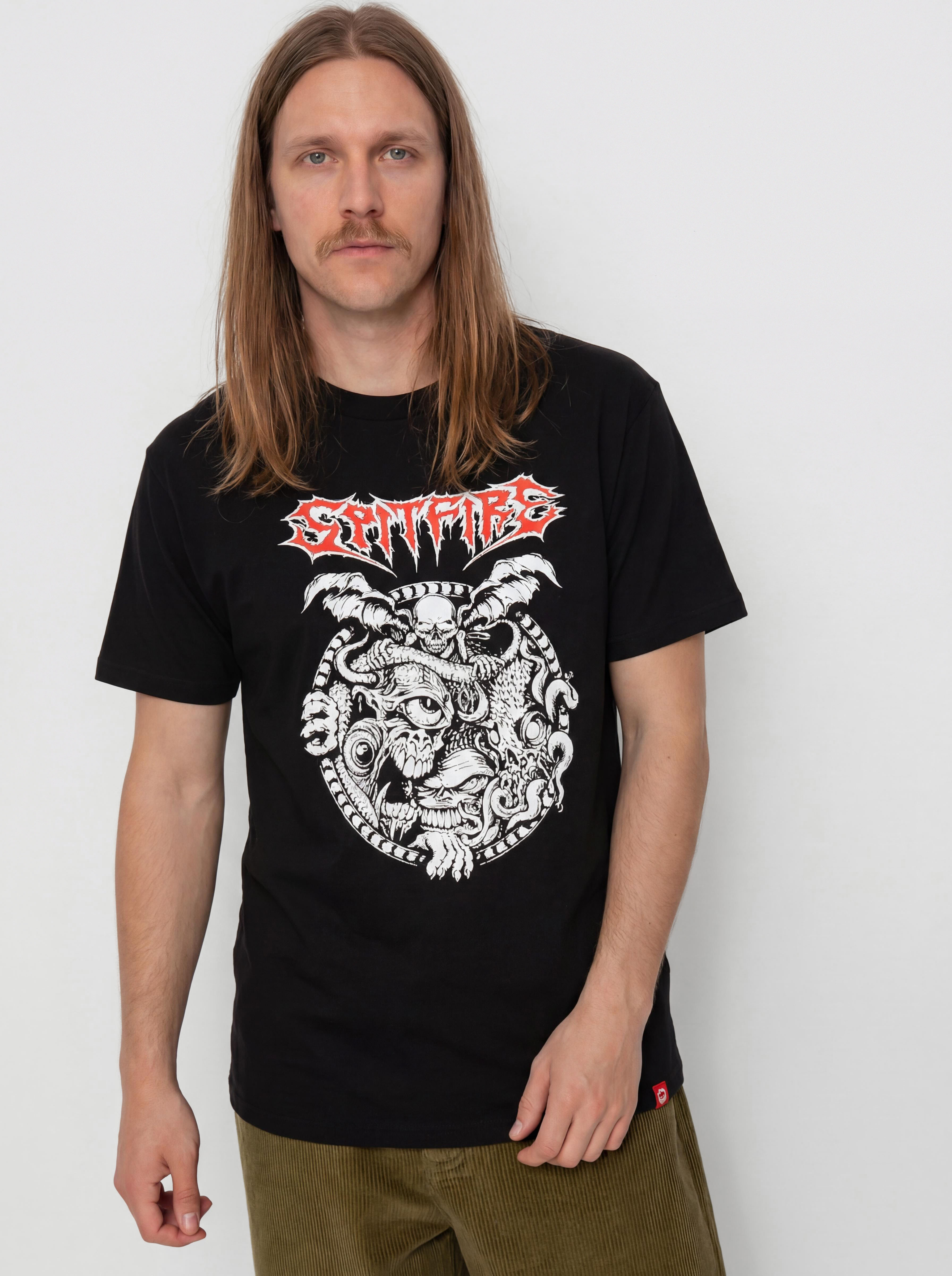 Spitfire Demon Gate Póló (black w/red&white print)