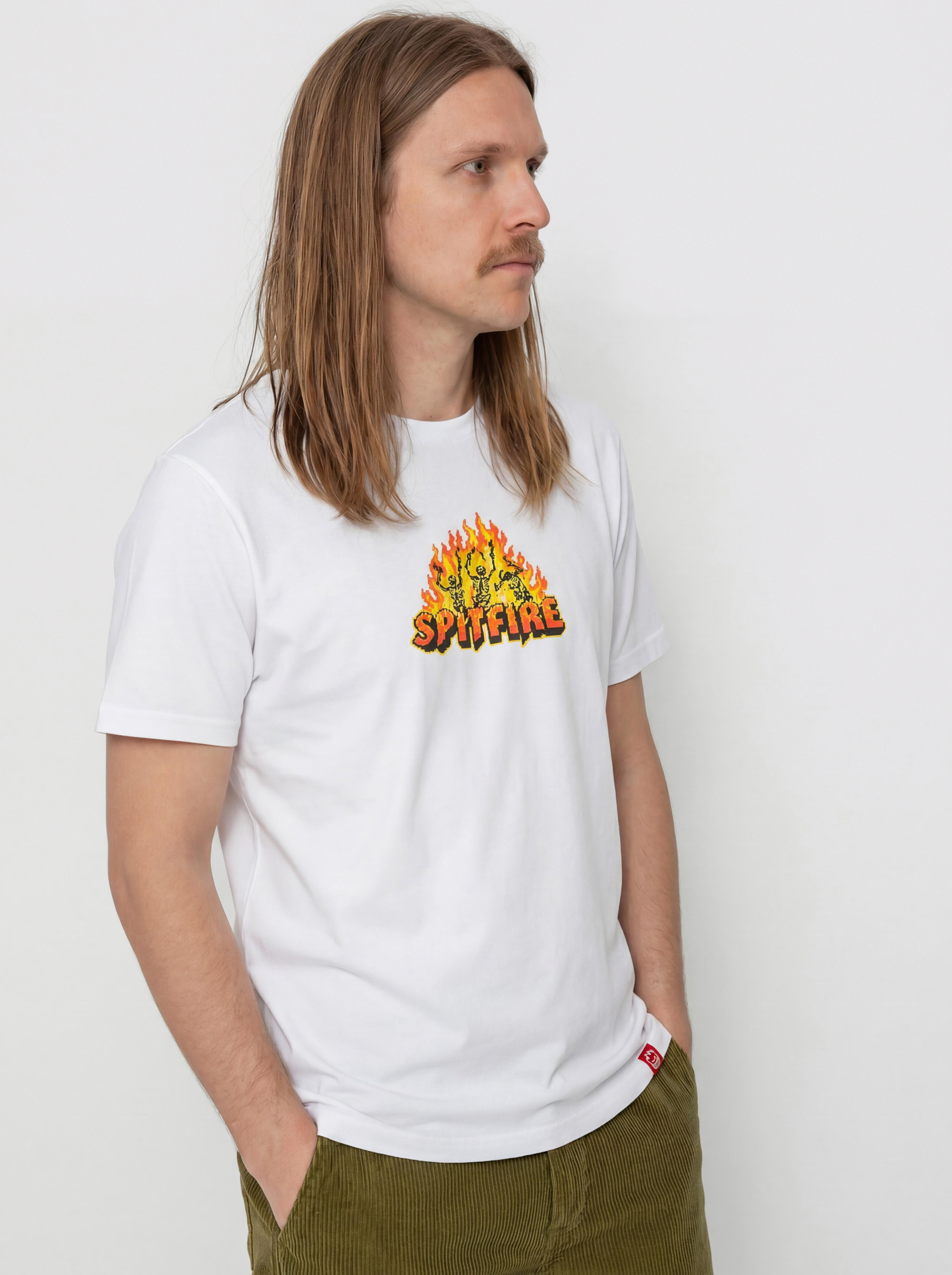 Spitfire Hellfire Póló (white w/multi color print)