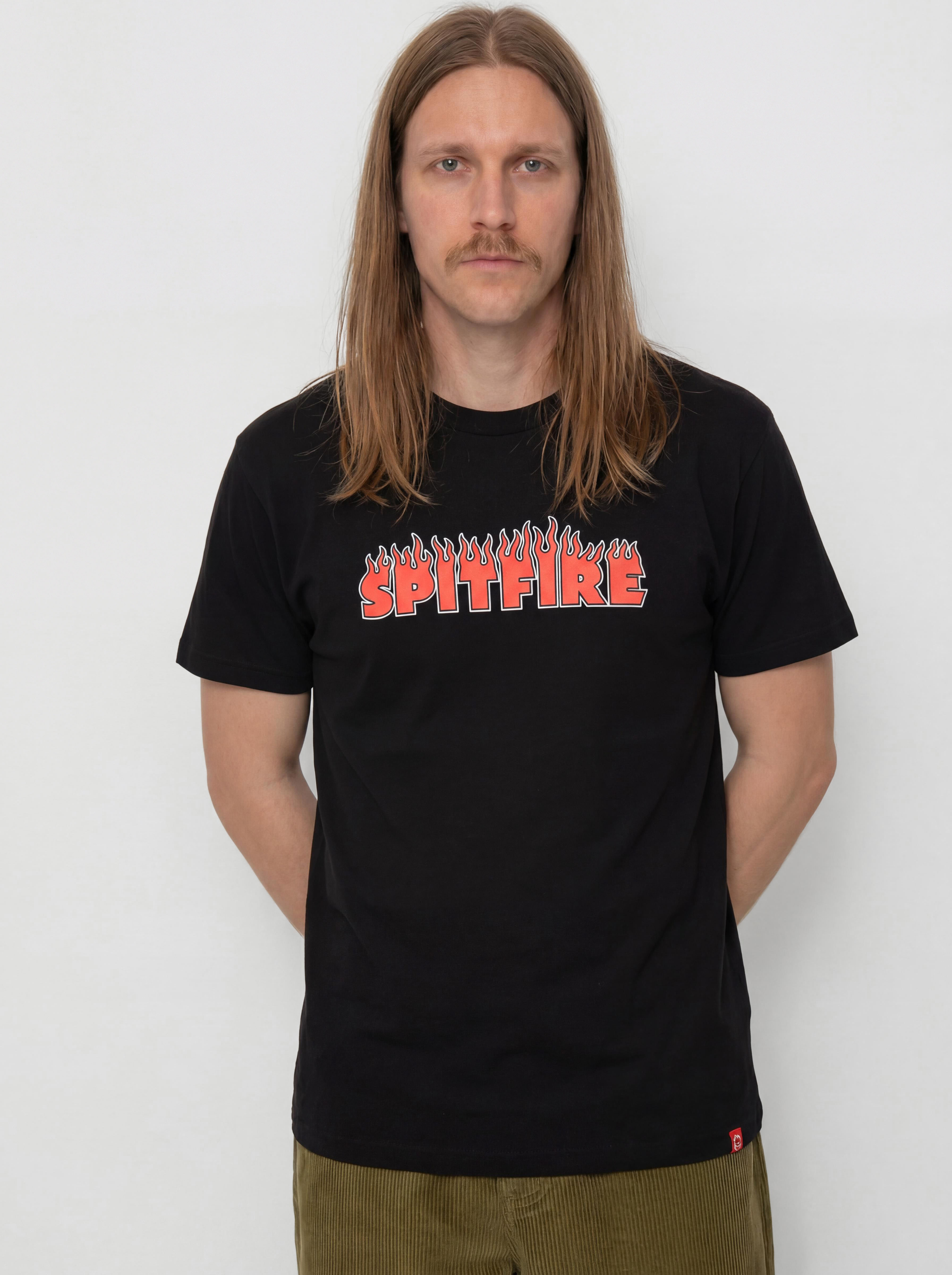 Spitfire Demonseed Script Póló (black/red black & white print)