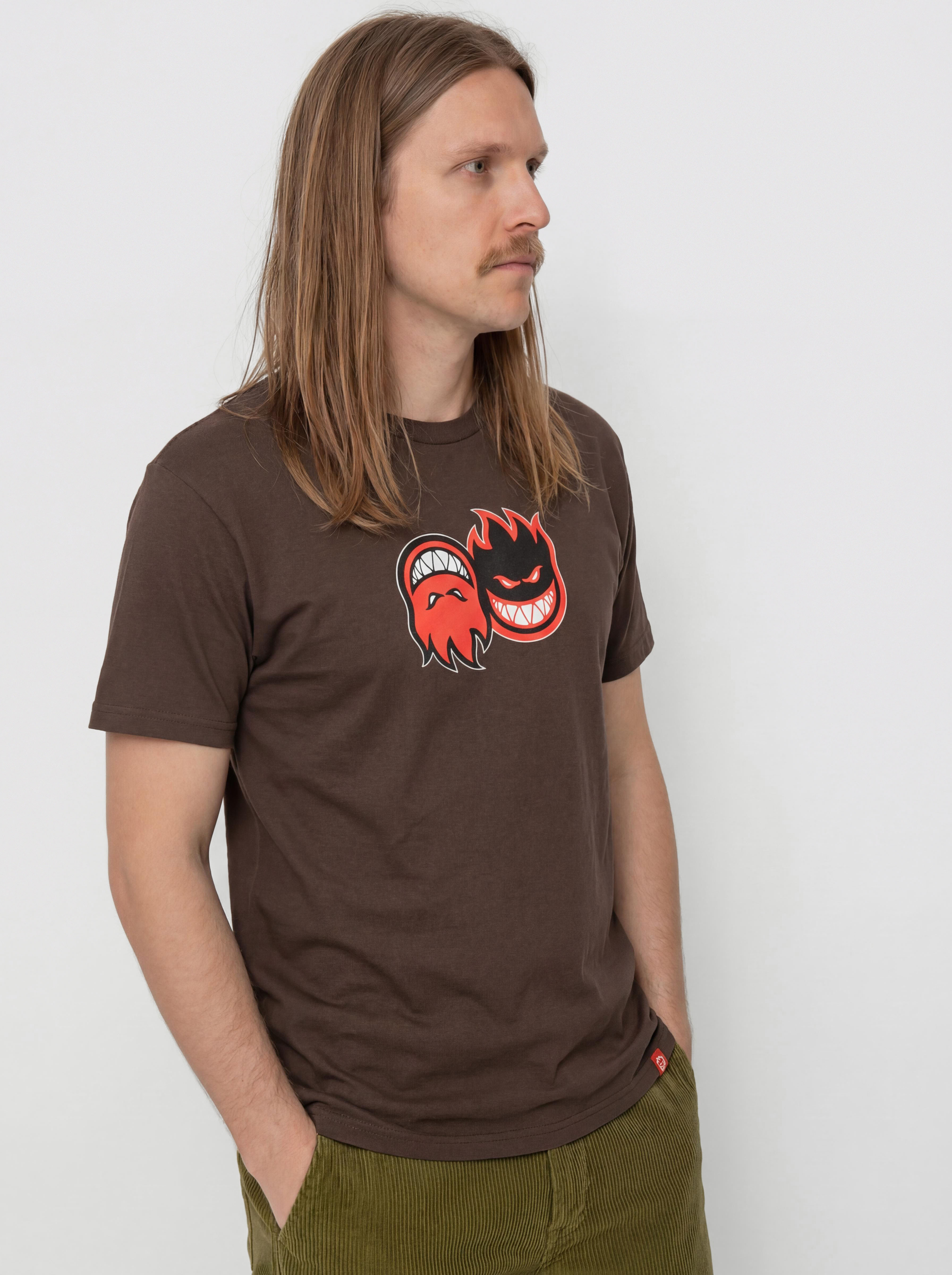 Spitfire Eternal Fill Póló (brown w/red white&black print)