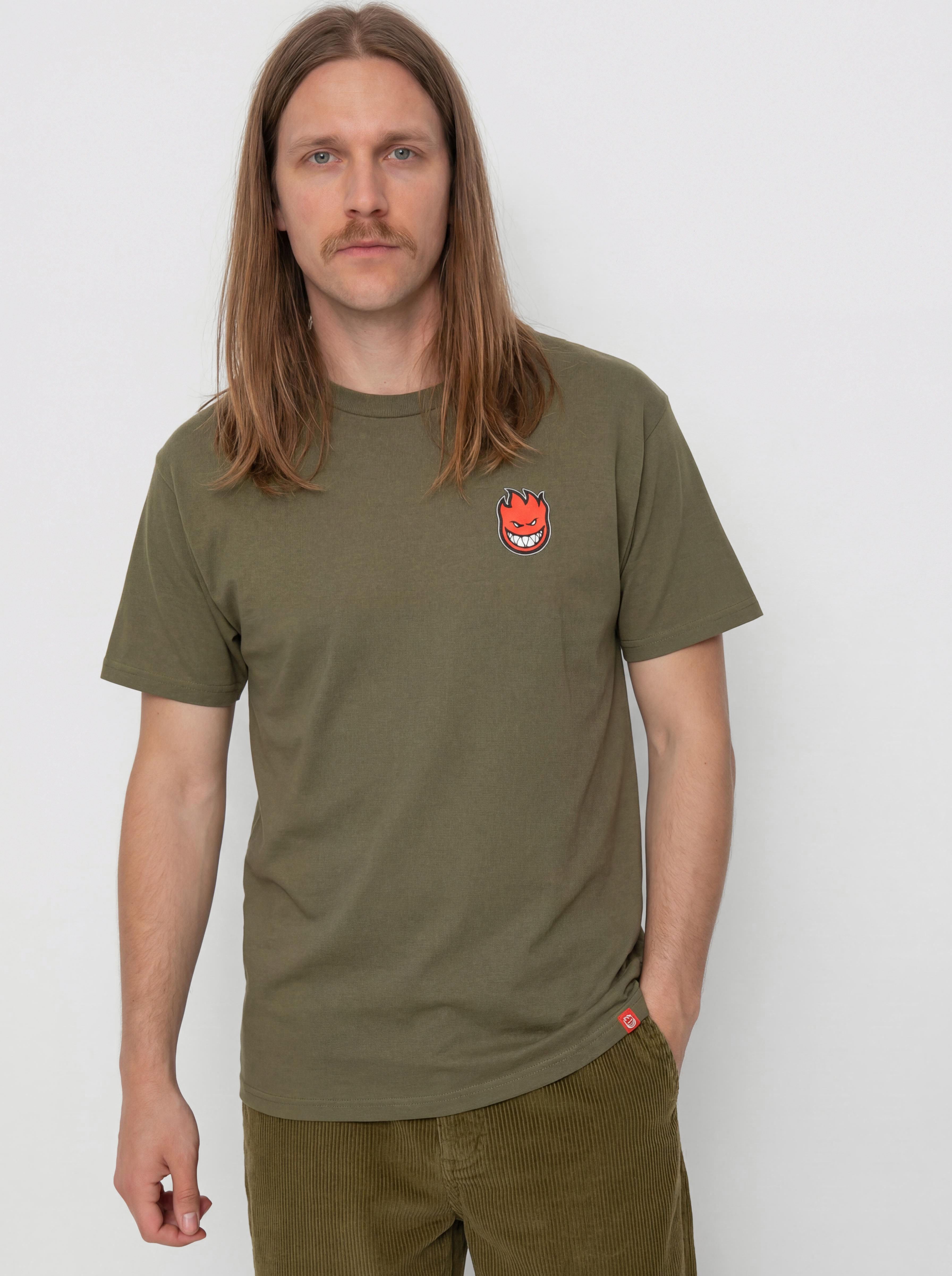 Spitfire Lil Bighead Fill Póló (military green w/red black&white print)