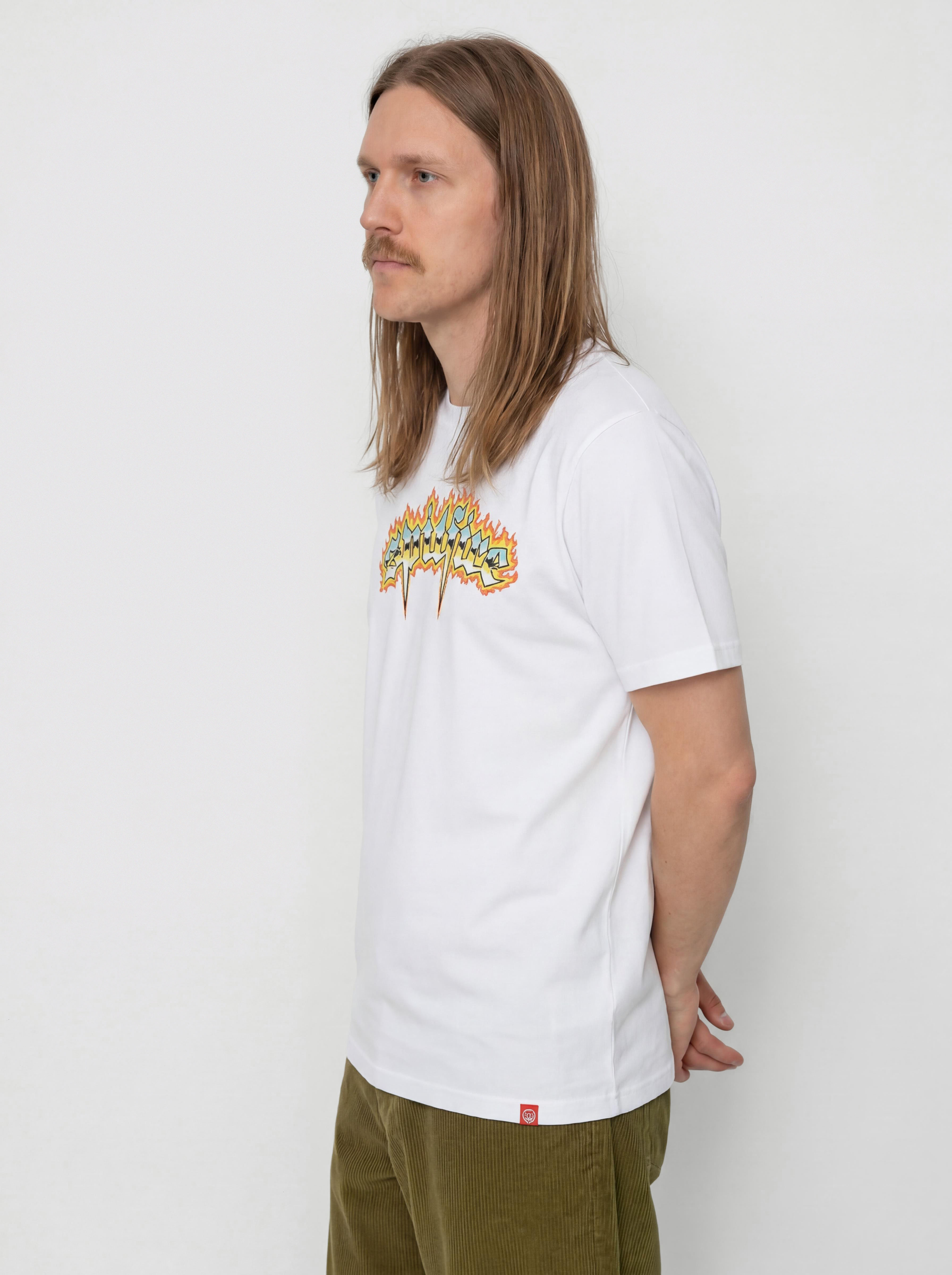 Spitfire Chrome Venom Póló (white w/multi color prints)
