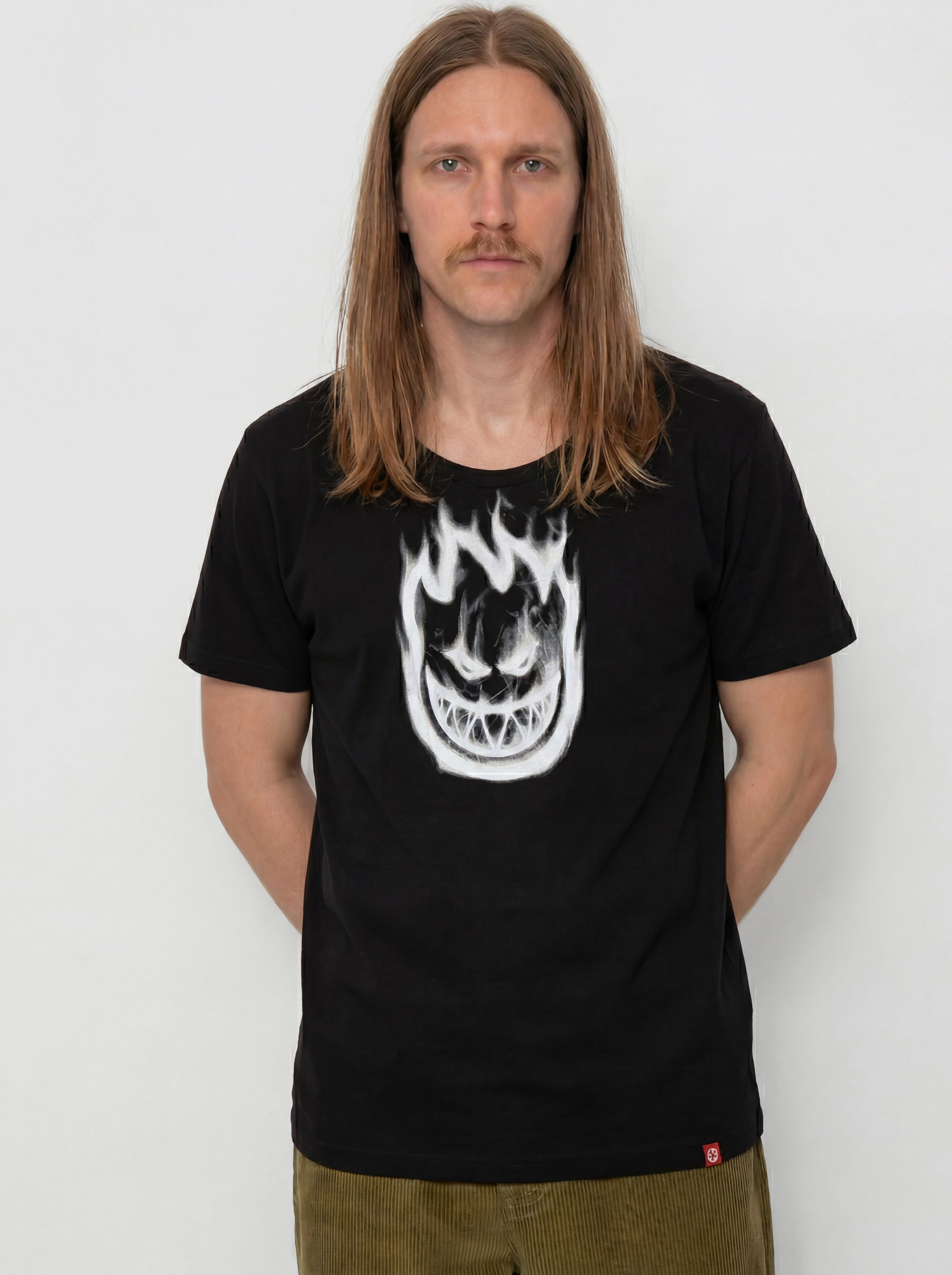 Spitfire Bighead Smoke Póló (black w/white print)