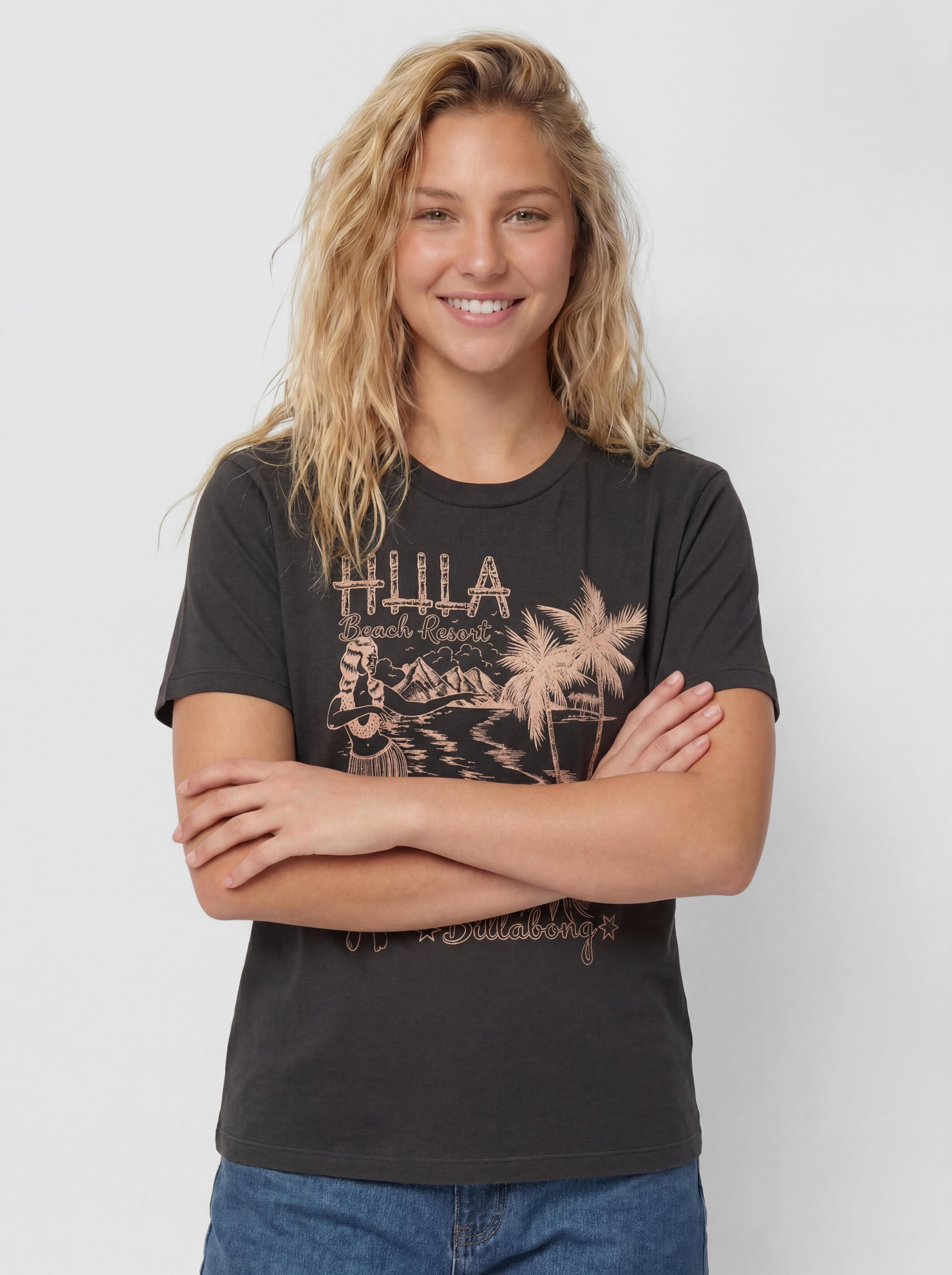 Billabong Vacay Wonder Wmn Póló (off black)