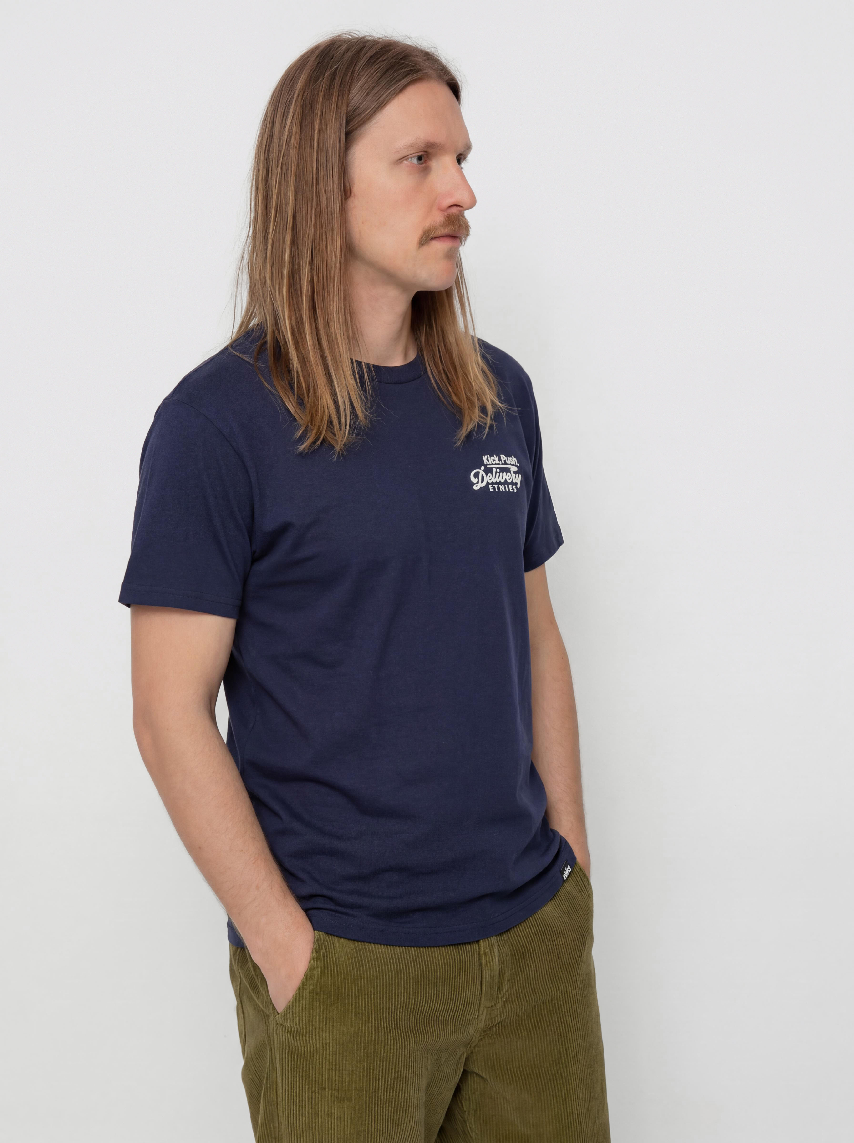 Etnies Kick Push Póló (navy/tan)