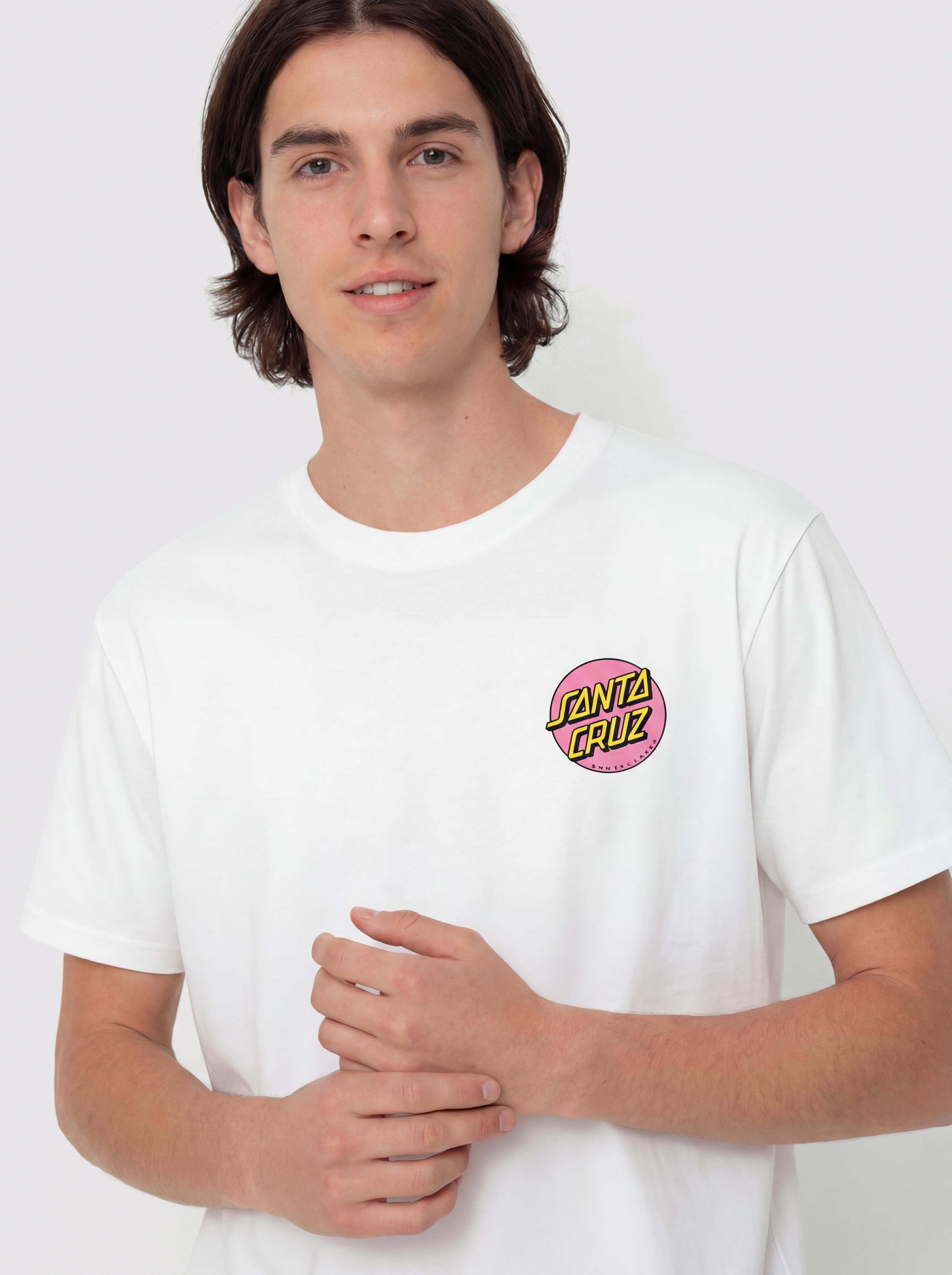 Póló Santa Cruz Wagon Dot Chest (white)