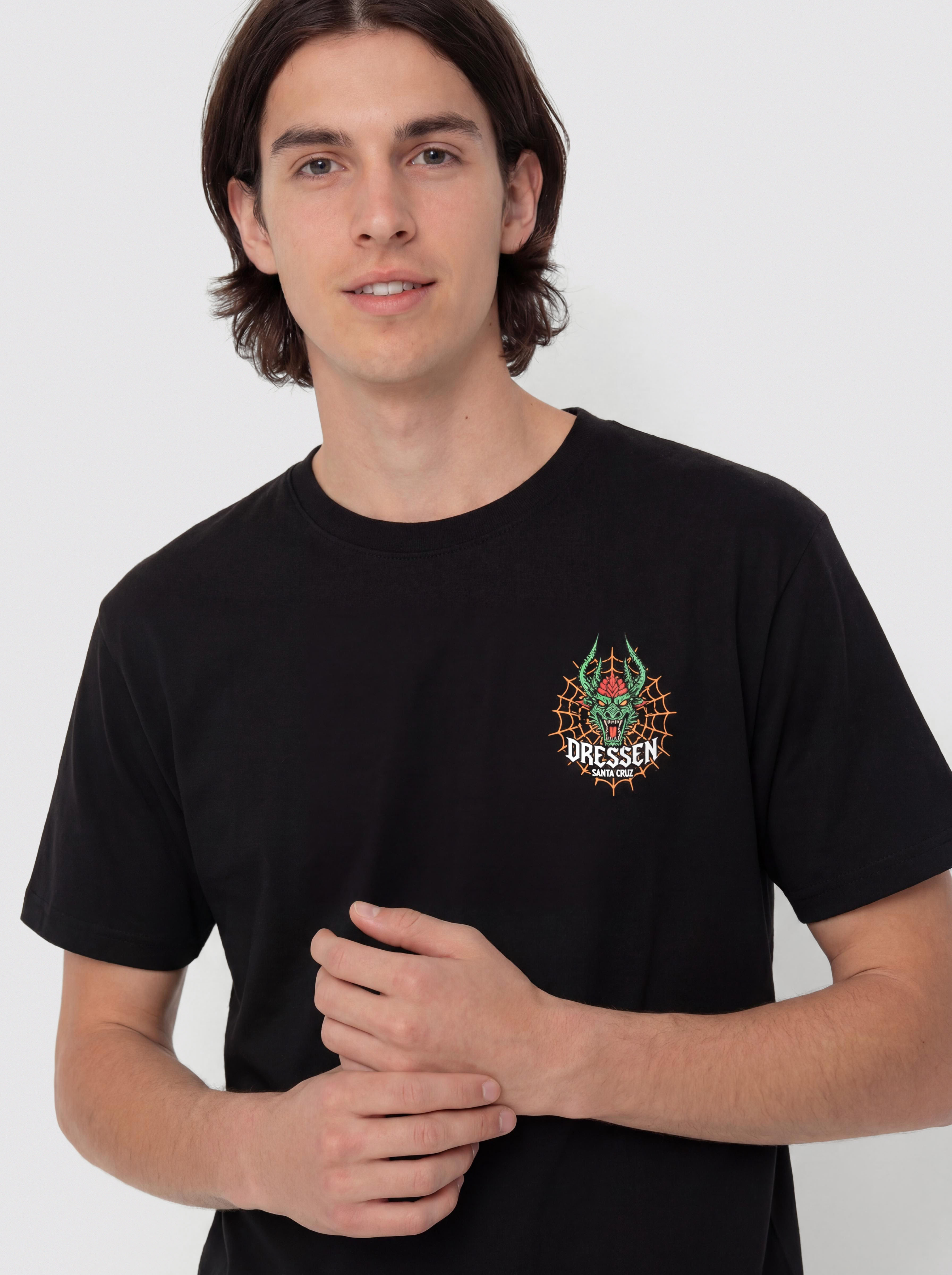 Santa Cruz Dressen Rose Cross 2 Póló (black)