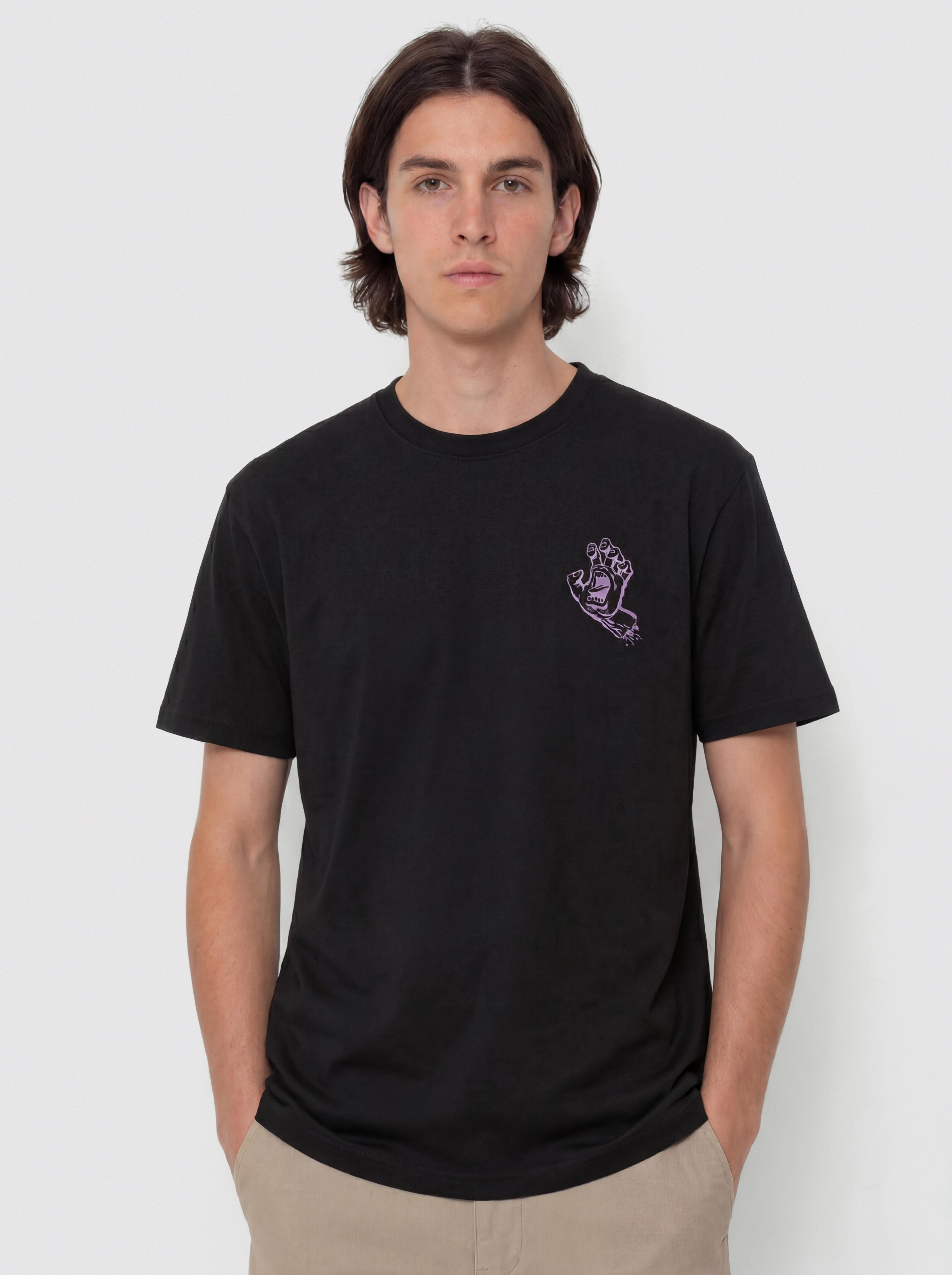 Santa Cruz Stamped Screaming Hand Póló (black)