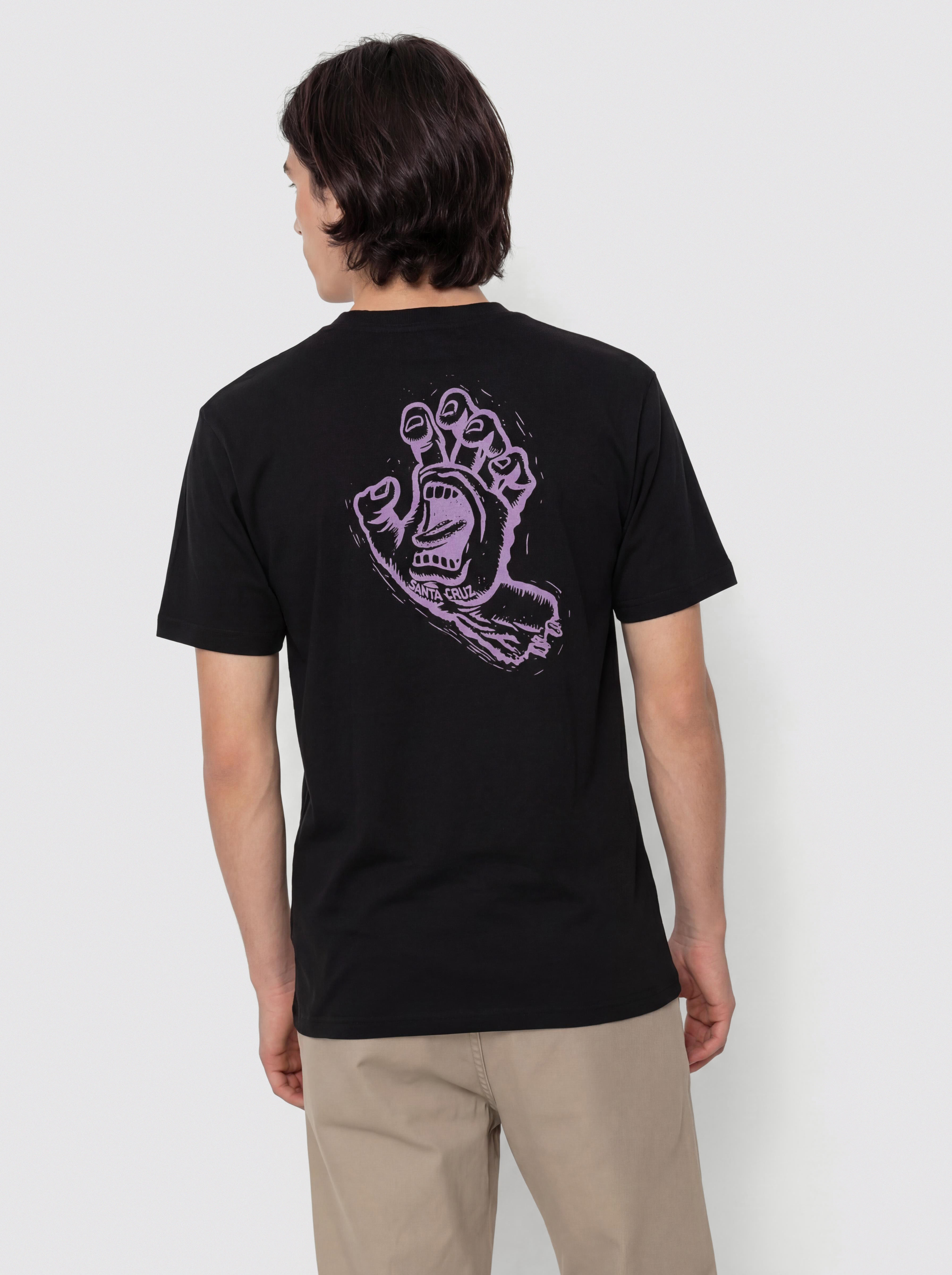 Santa Cruz Stamped Screaming Hand Póló (black)
