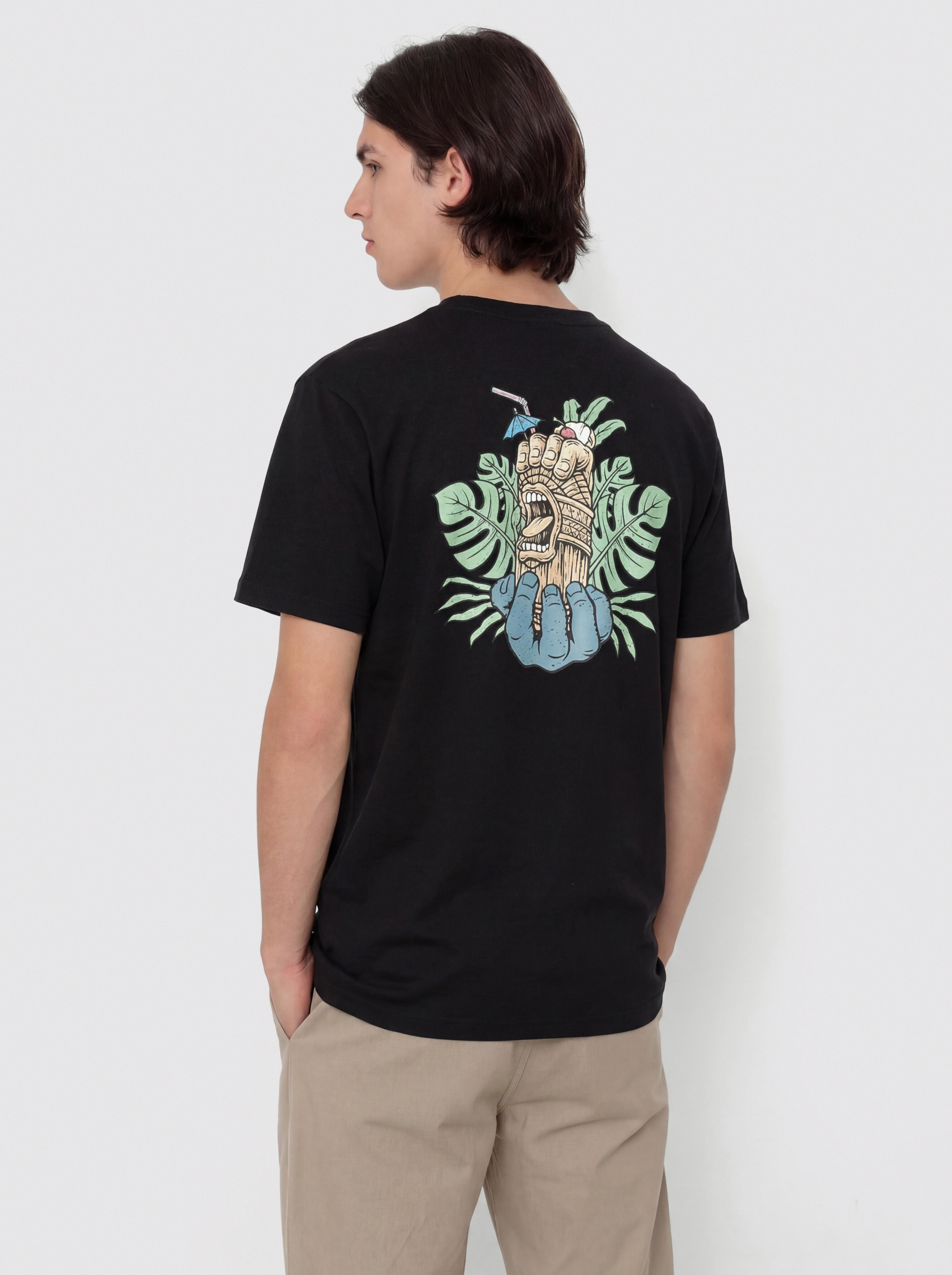 Póló Santa Cruz Tiki Hand Strip