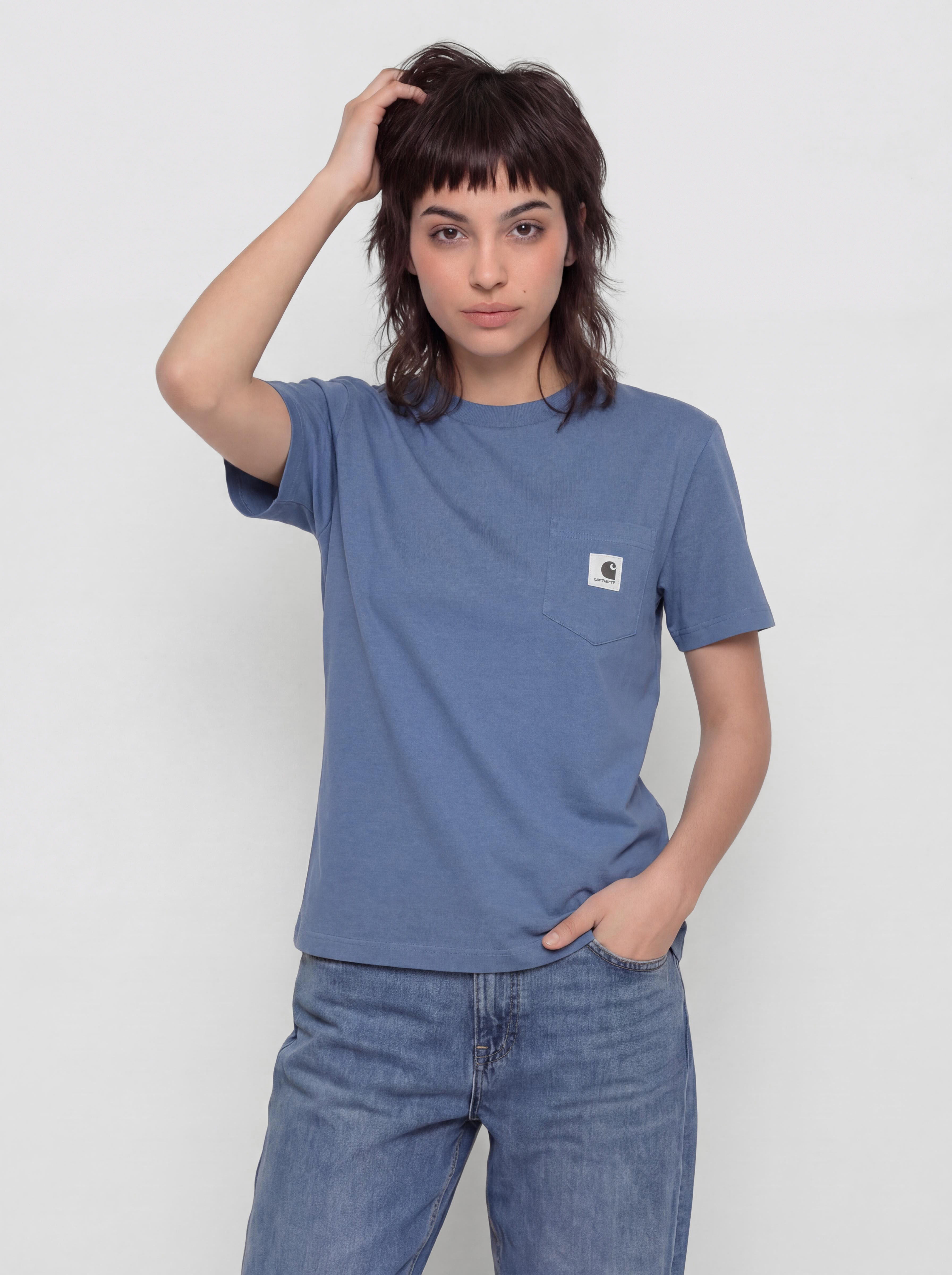 Carhartt WIP Pocket Wmn Póló (blue iris)