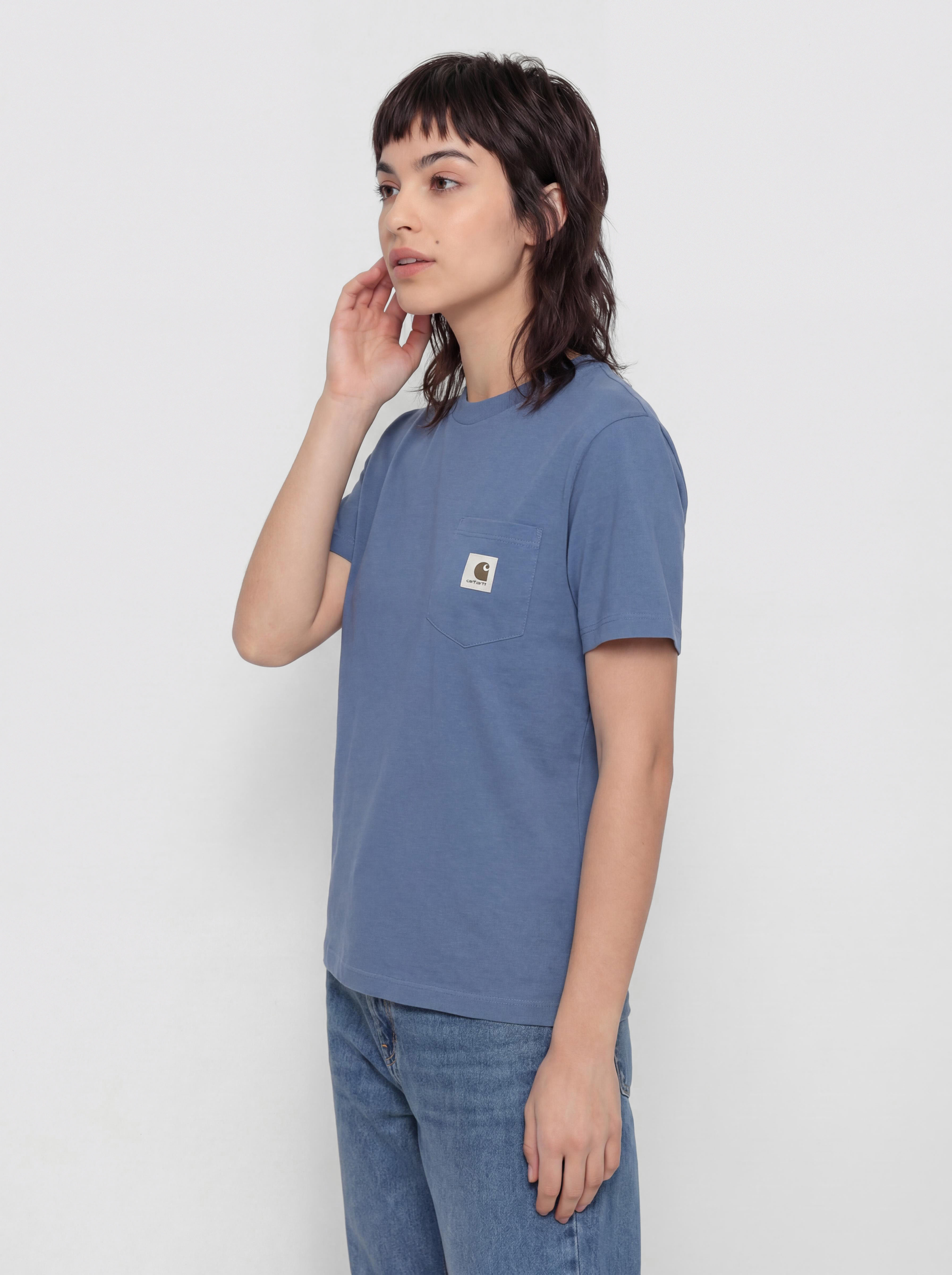 Carhartt WIP Pocket Wmn Póló (blue iris)