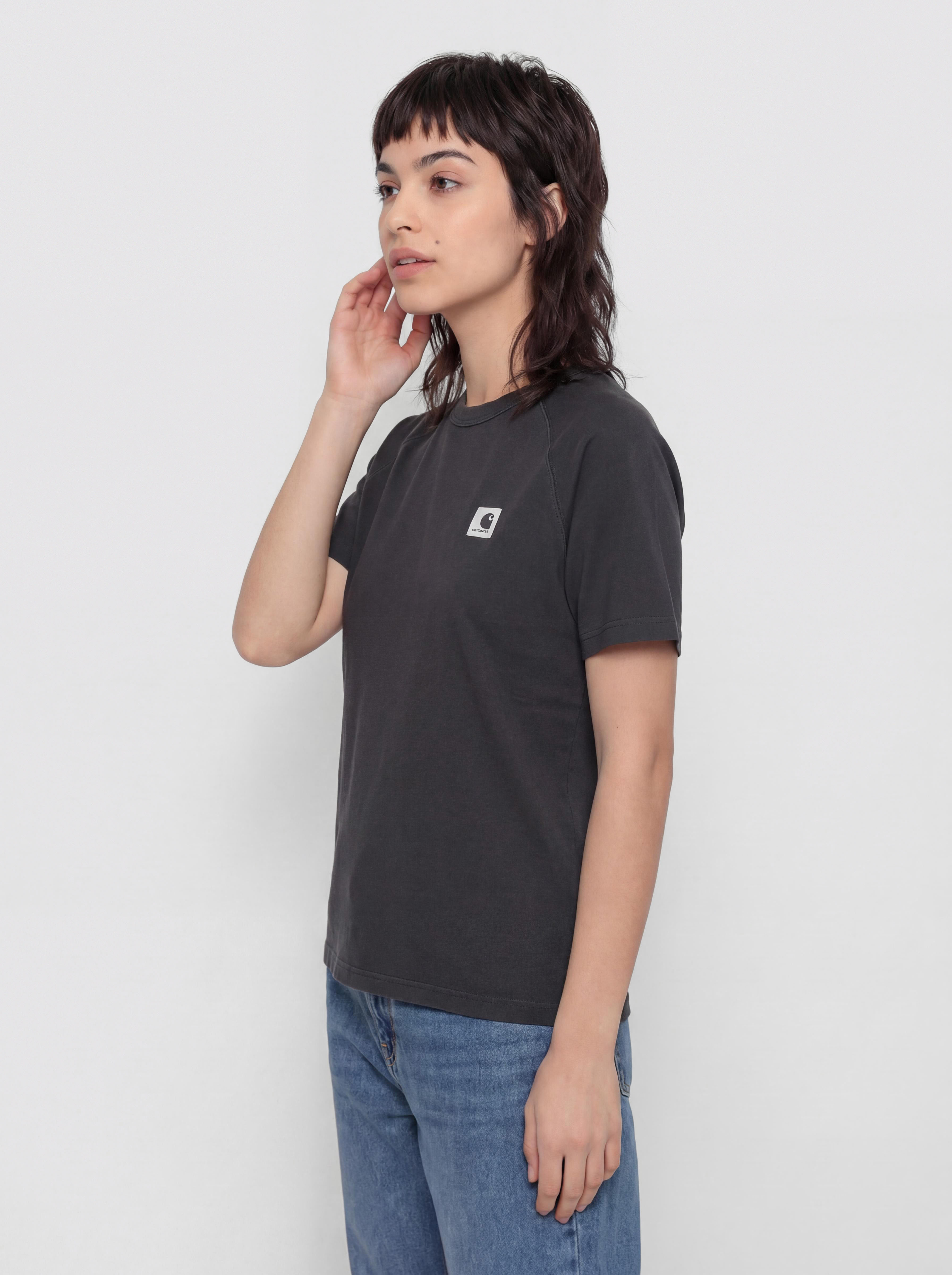 Carhartt WIP Hudson Wmn Póló (black/chalk wash)
