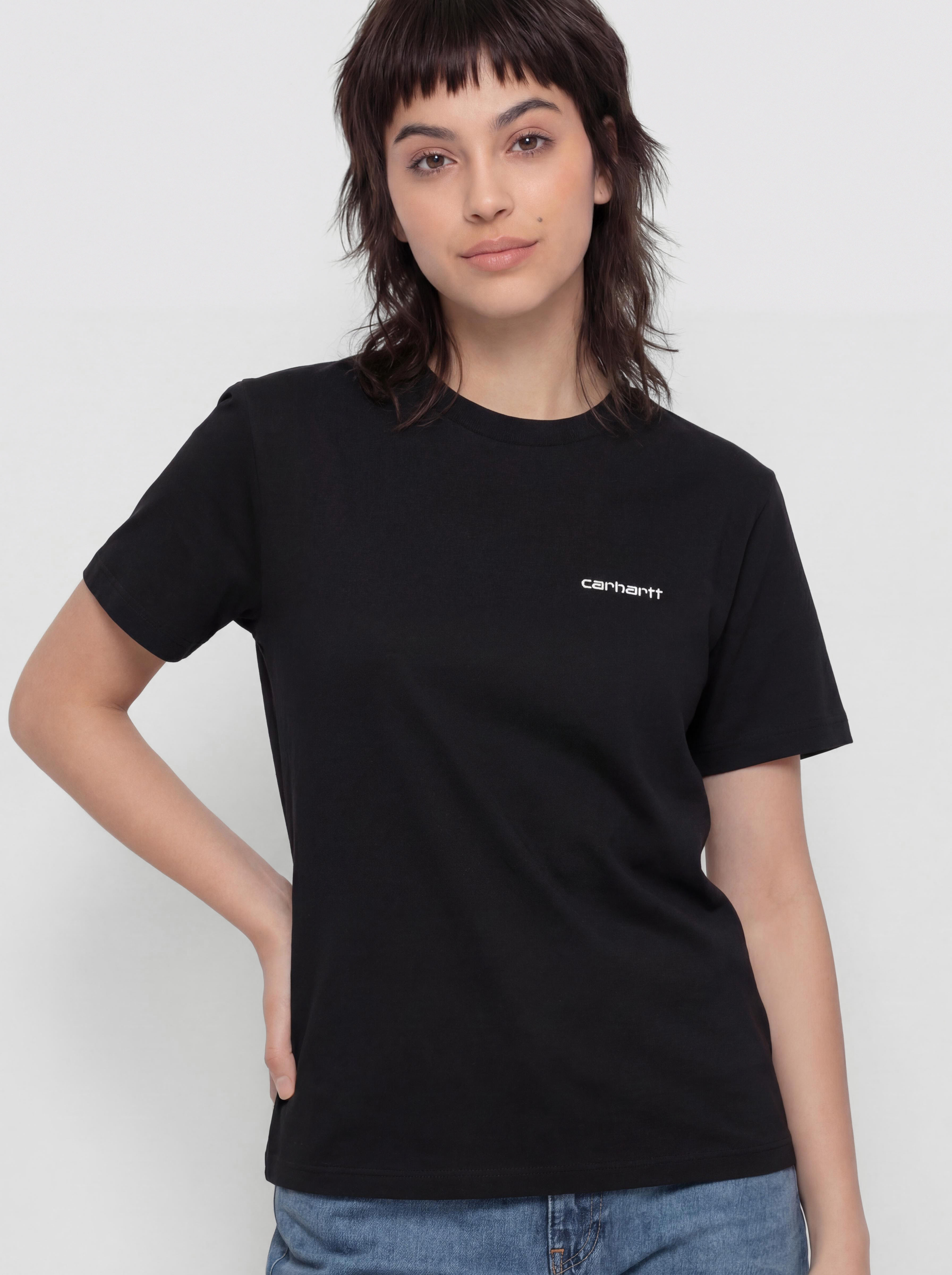 Carhartt WIP Script Embroidery Wmn Póló (black/white)