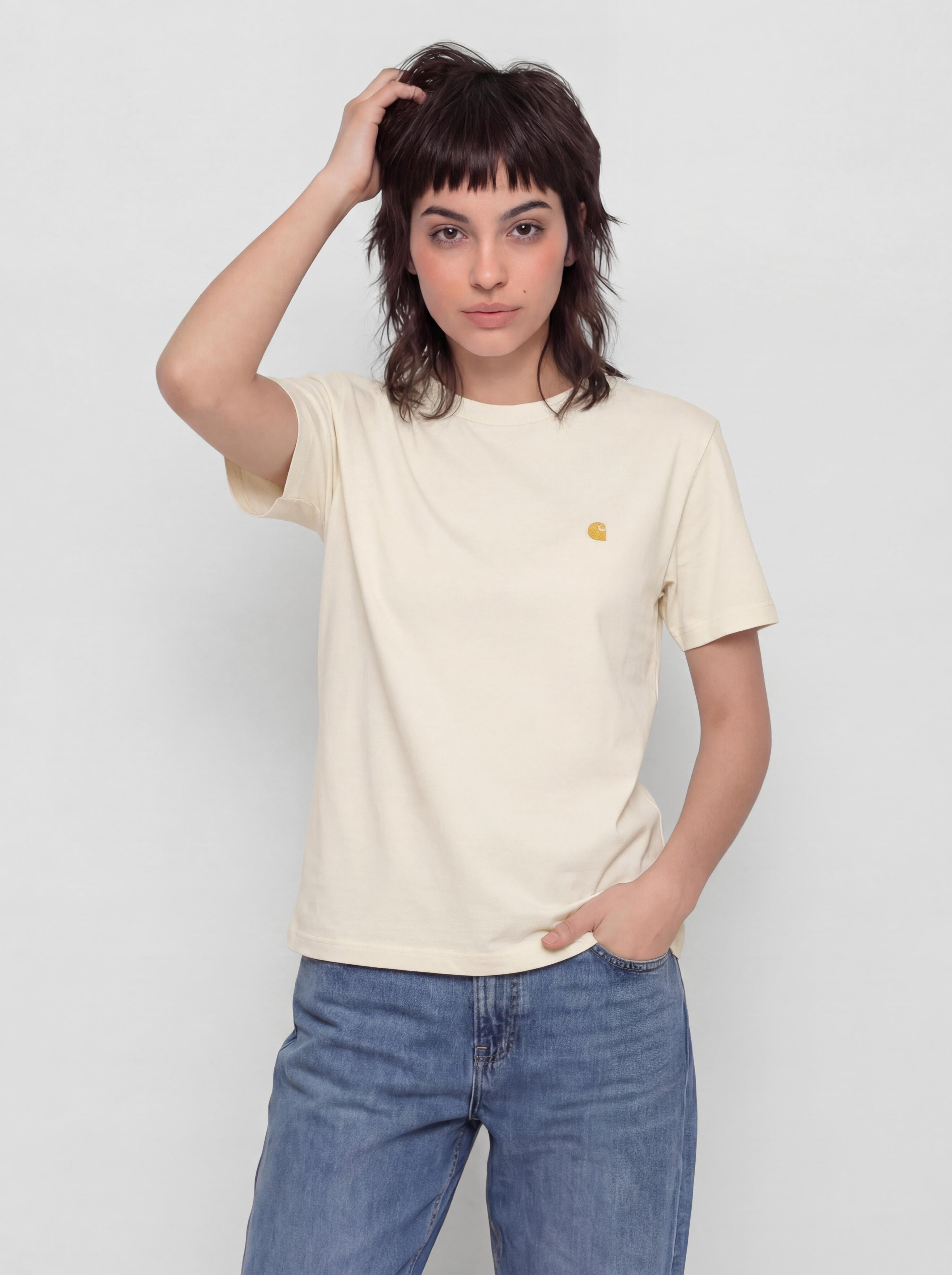 Póló Carhartt WIP Chase Wmn (cinnerus/gold)