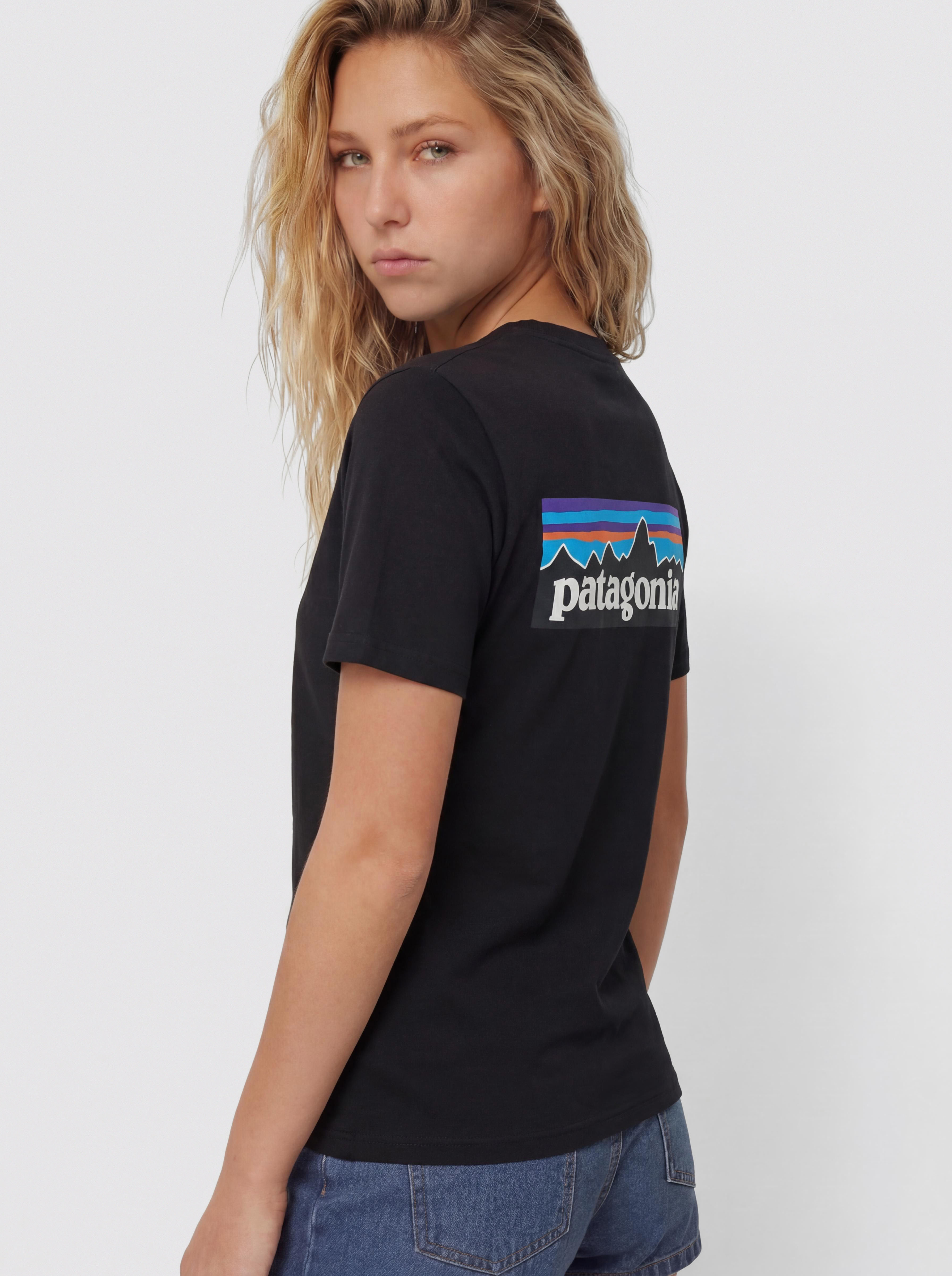 Póló Patagonia P 6 Logo Responsibili Wmn (black)