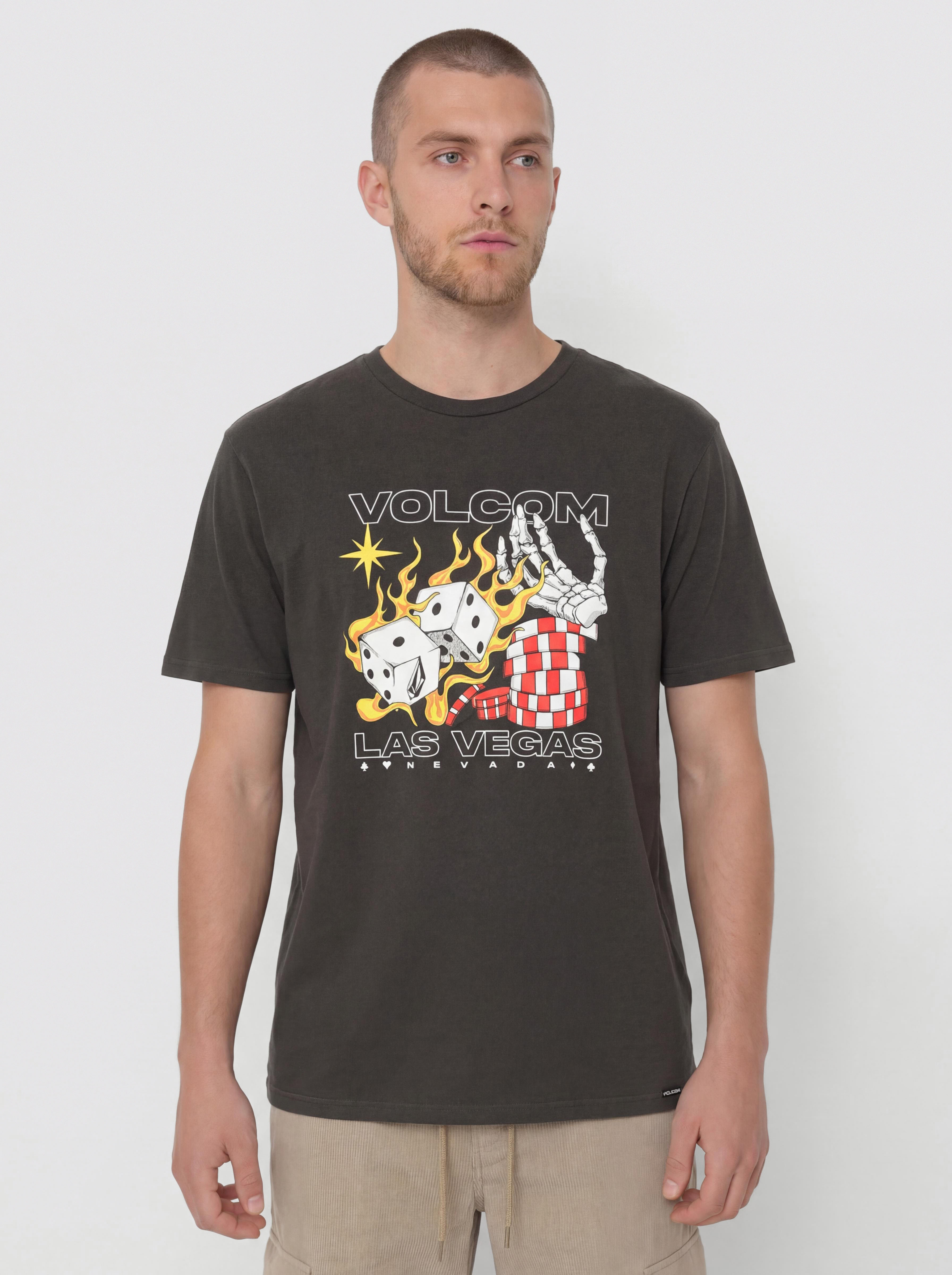 Volcom Pass Line Pw Póló (black)