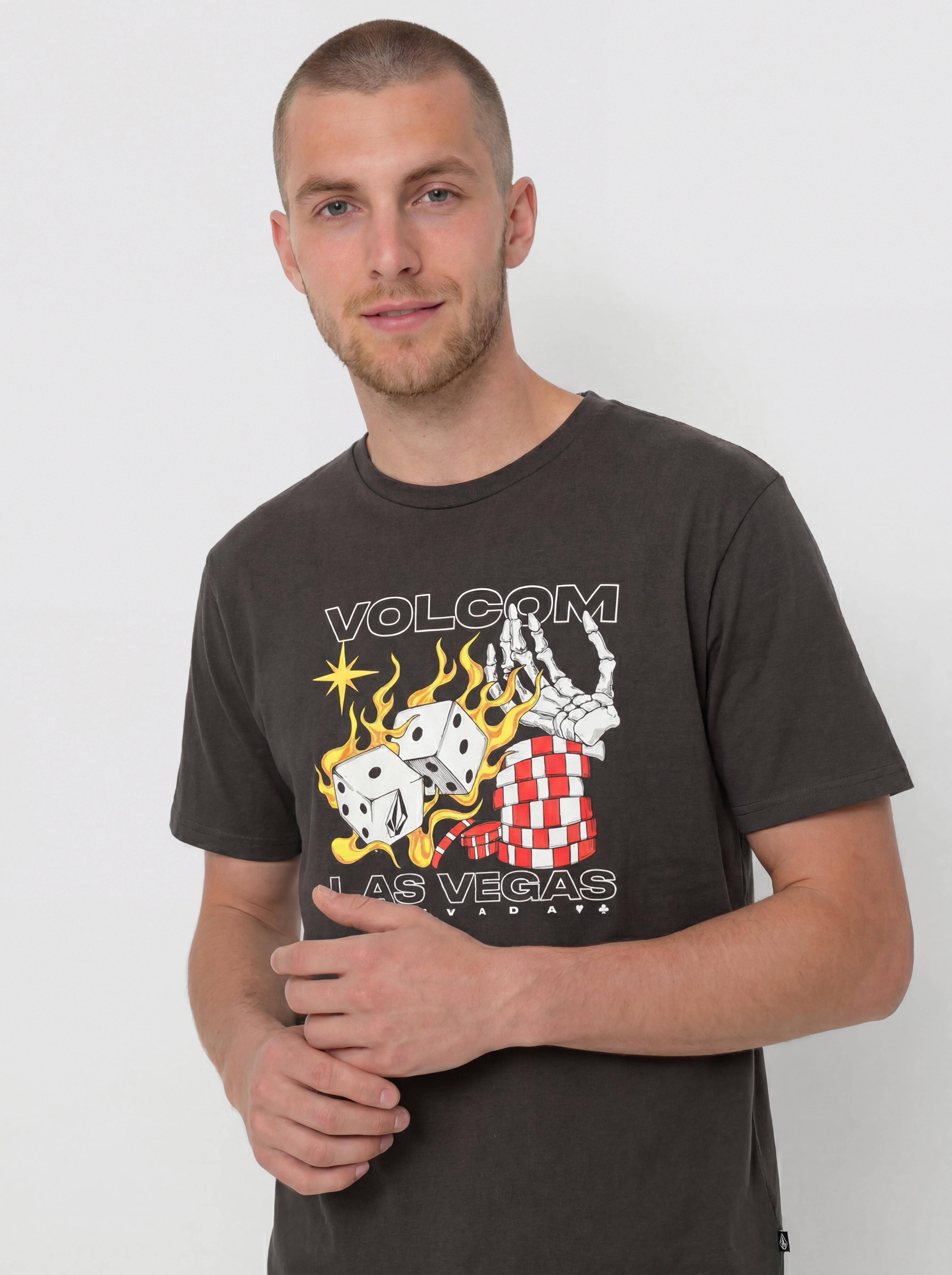 Volcom Pass Line Pw Póló (black)