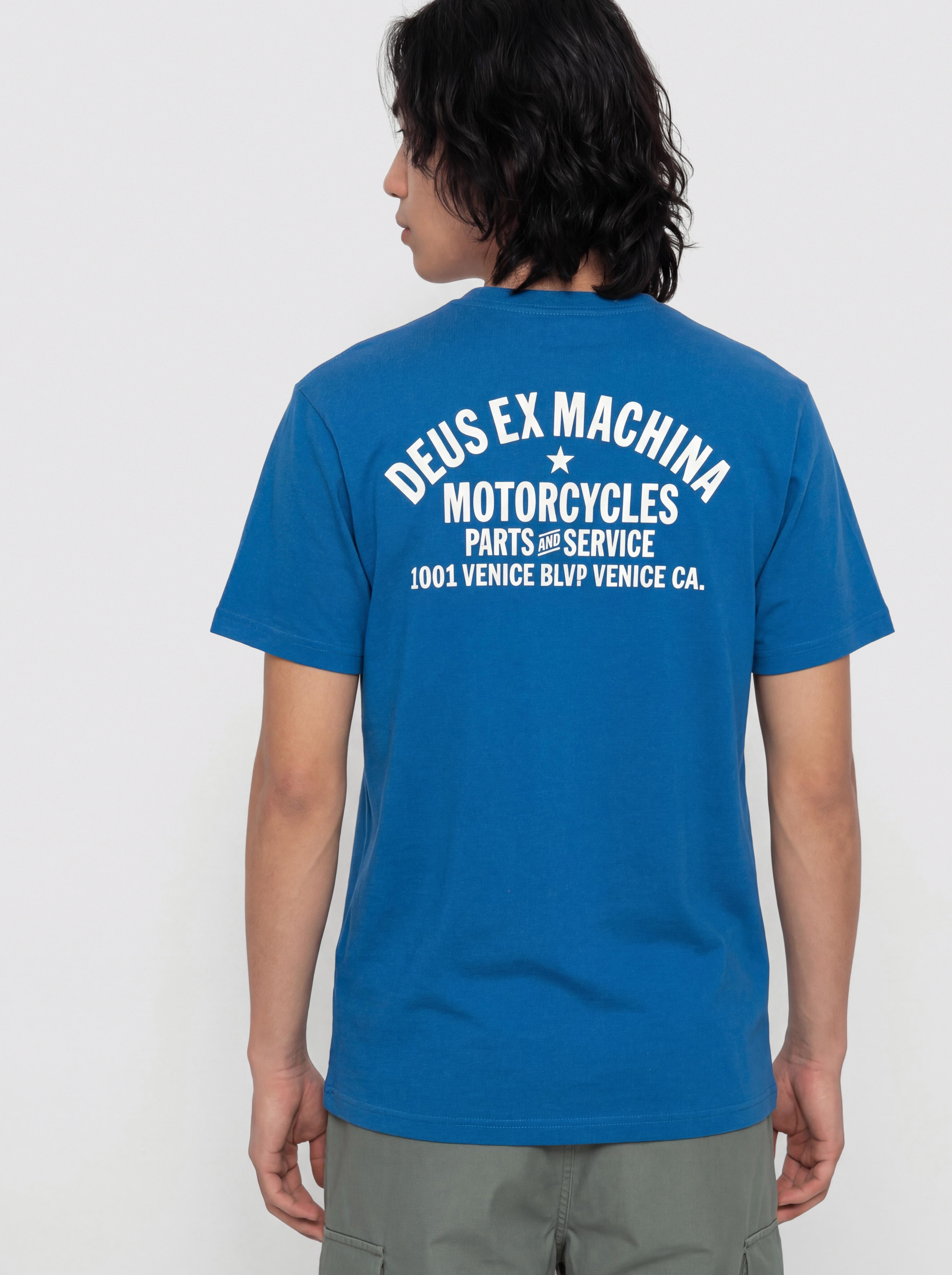 Deus Ex Machina Venice Address Póló (classic blue)