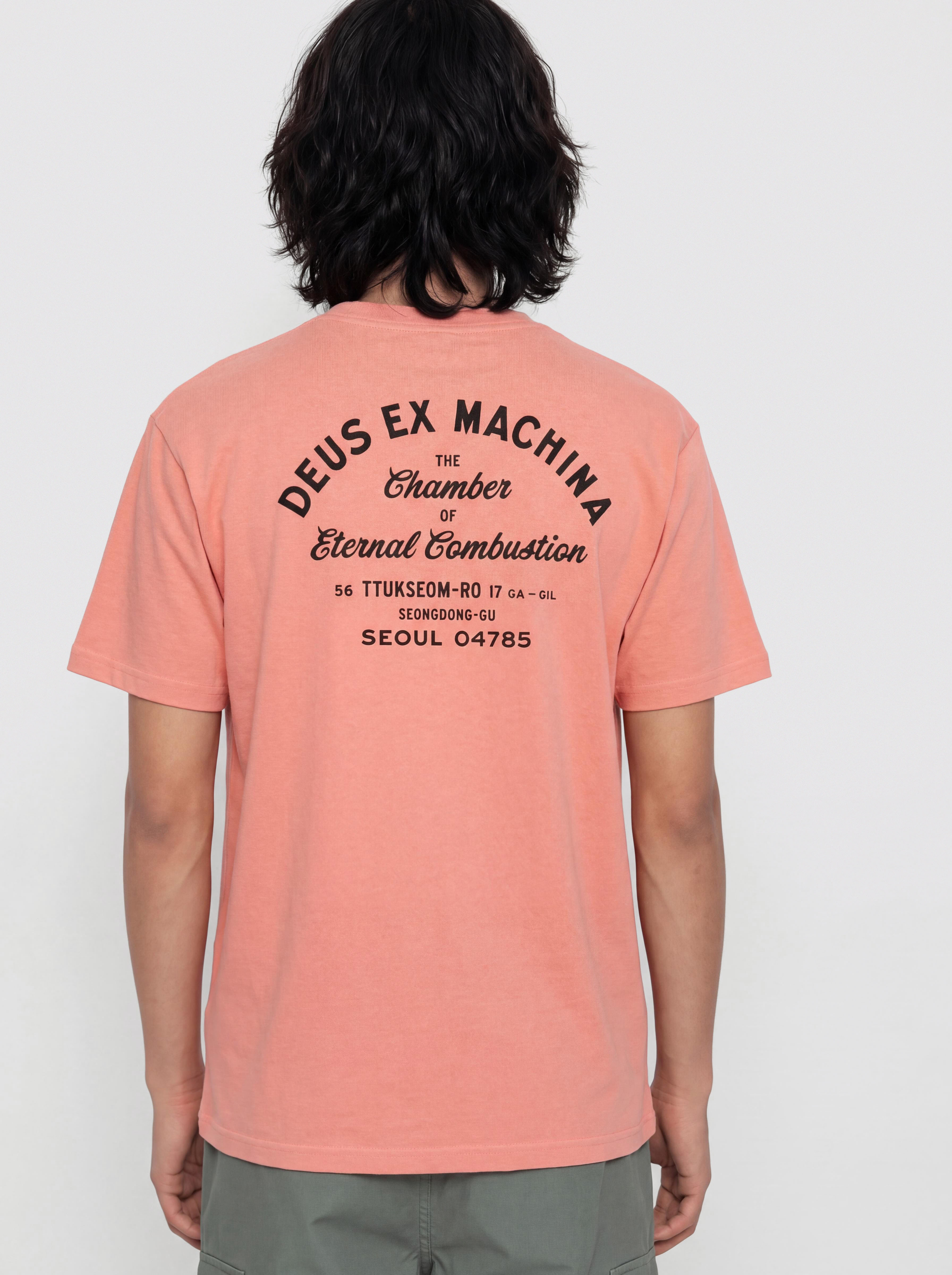 Deus Ex Machina Seoul Sign Póló (lobster bisque pink)