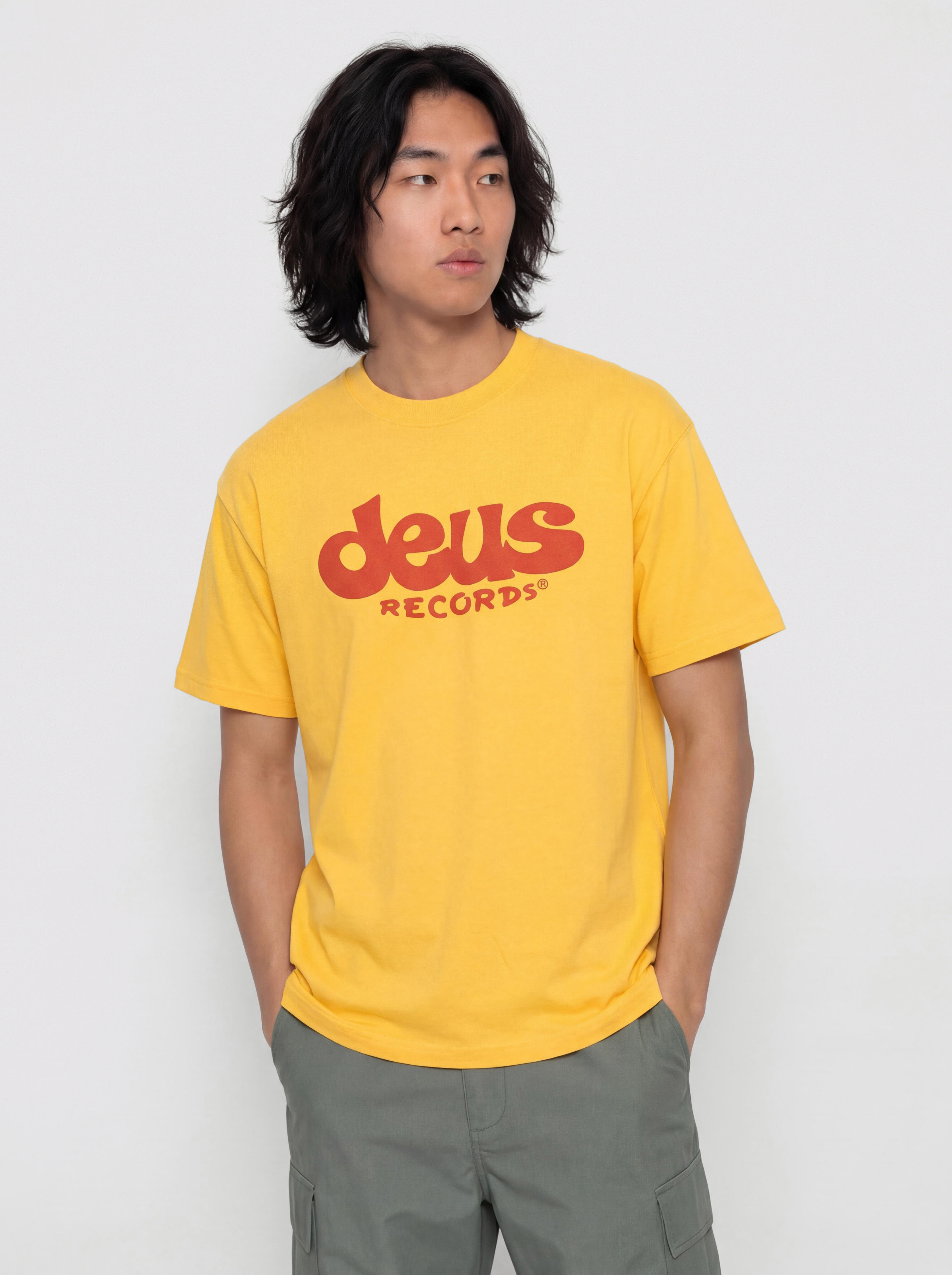 Deus Ex Machina Smile Póló (citrus yellow)