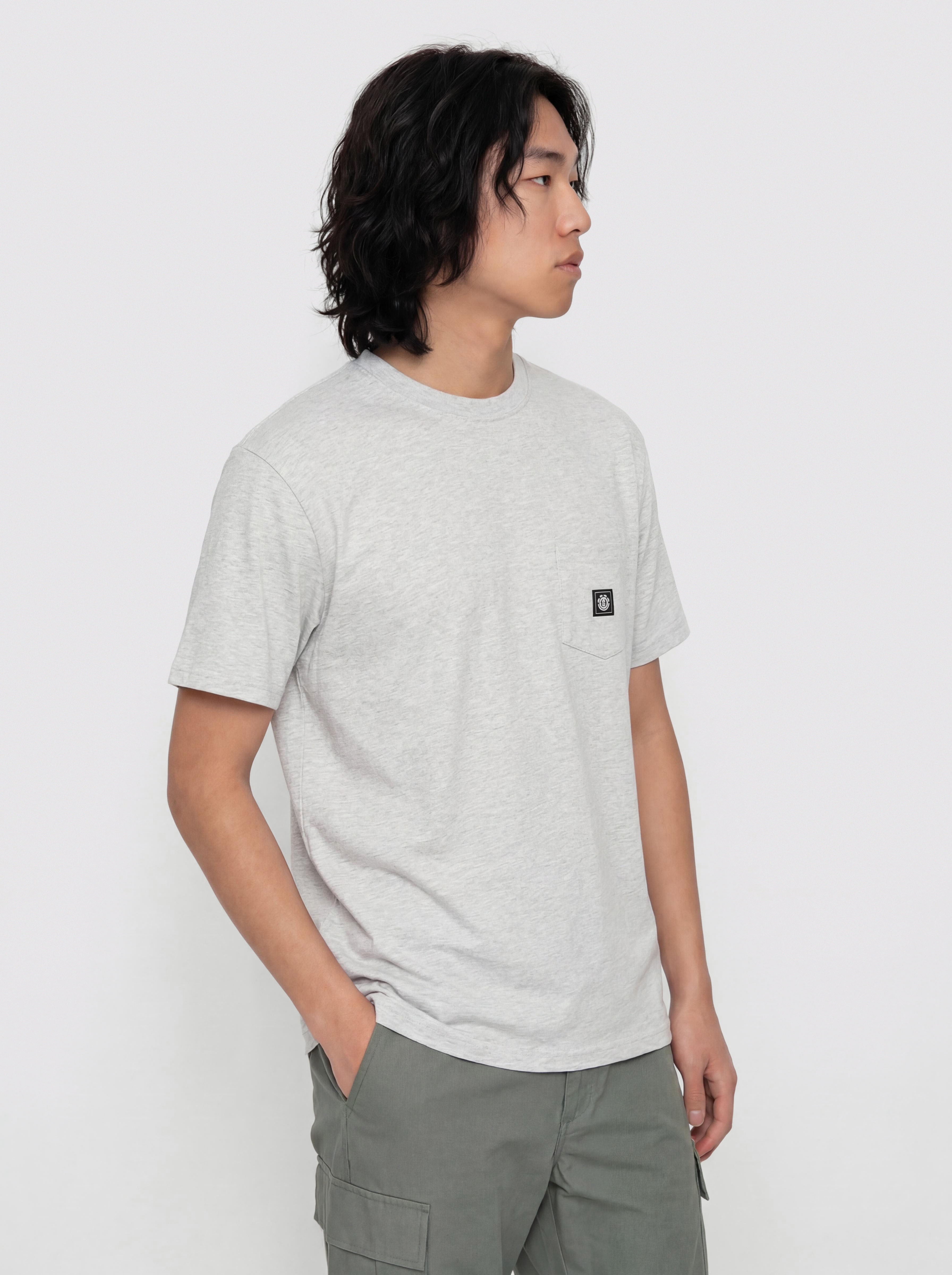 Pu00f3lu00f3 Element Icon Label Pocket (mid grey heather)