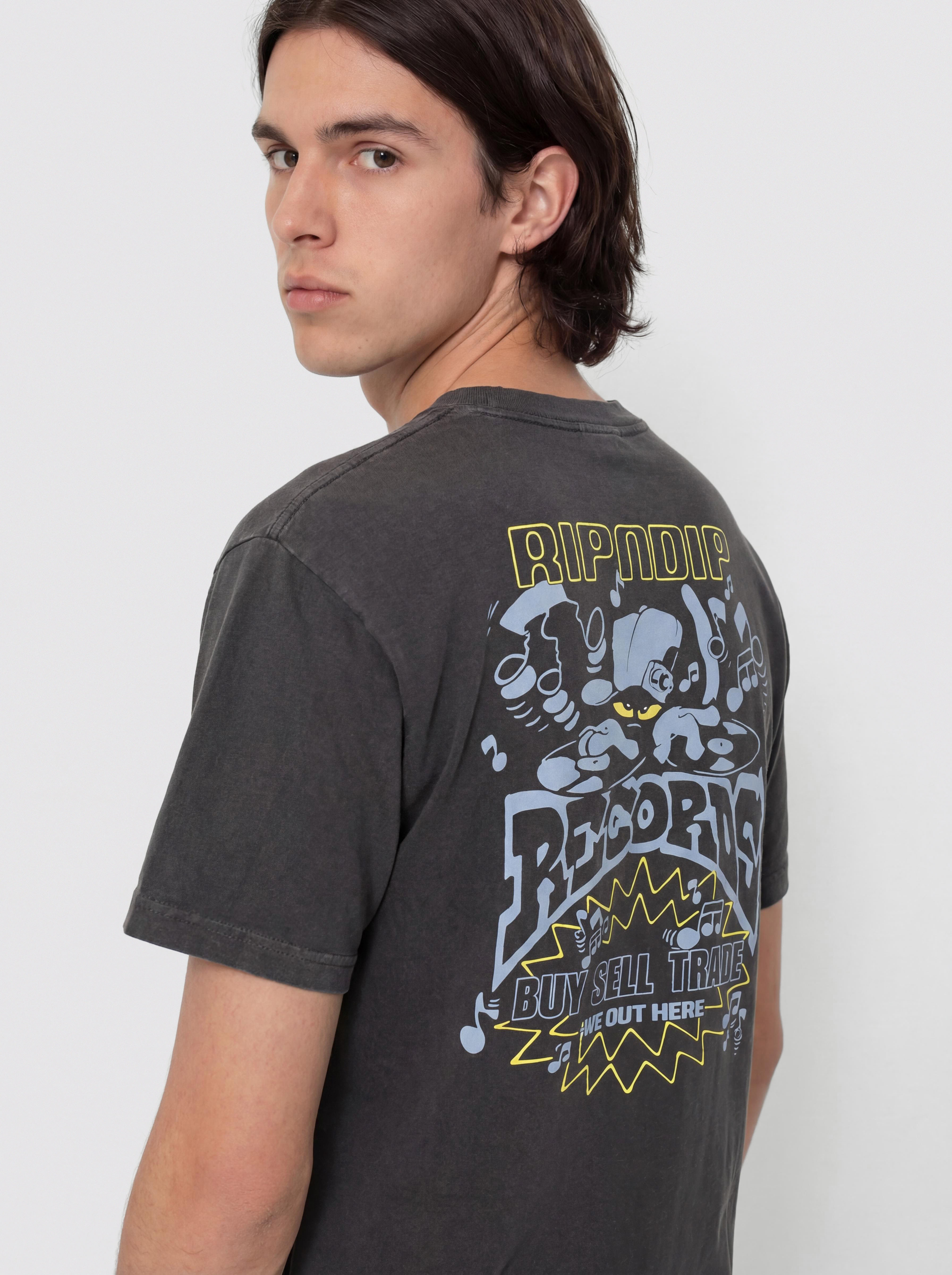 RipNDip Records Póló (charcoal sun fade)