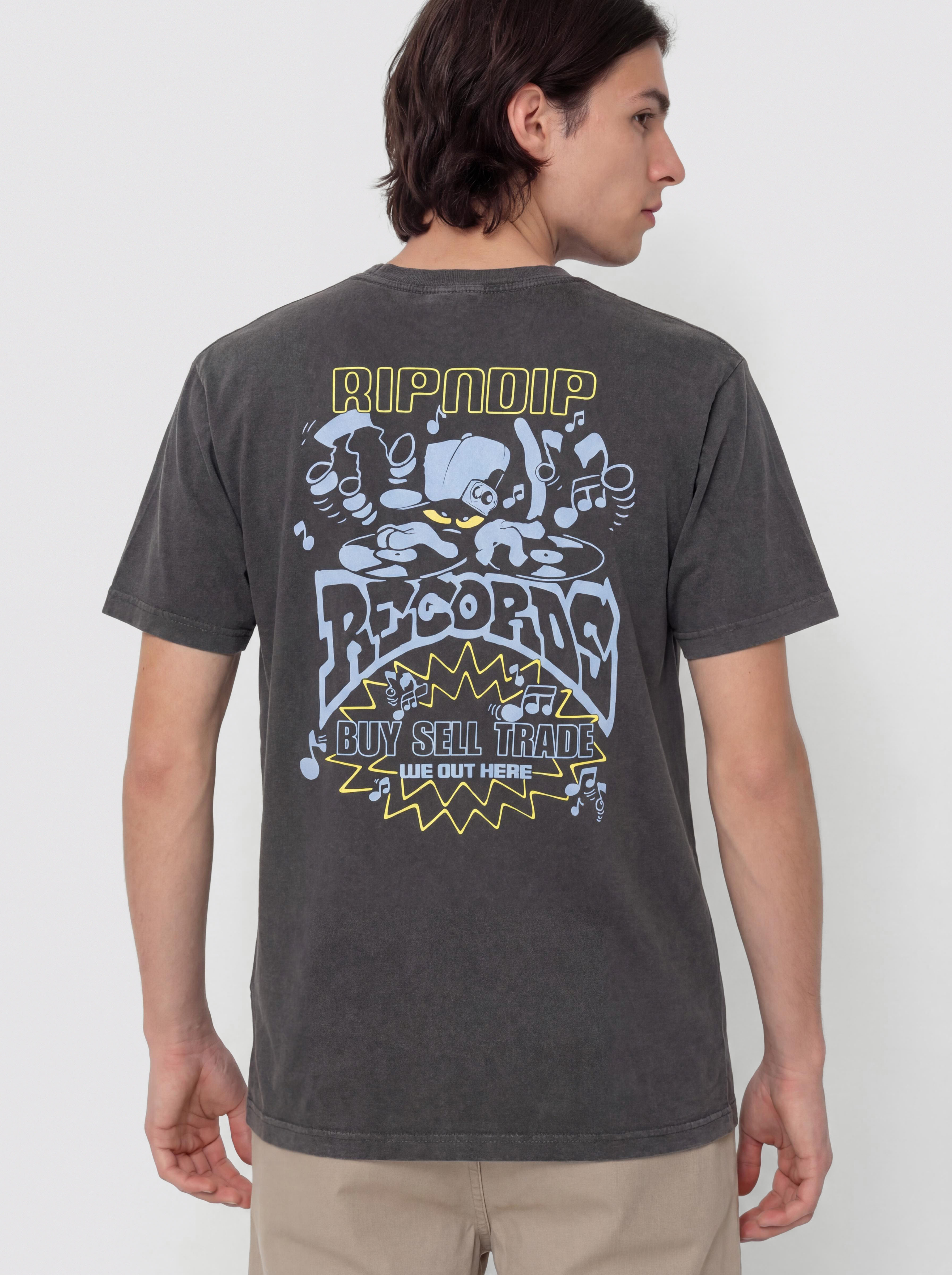 RipNDip Records Póló (charcoal sun fade)