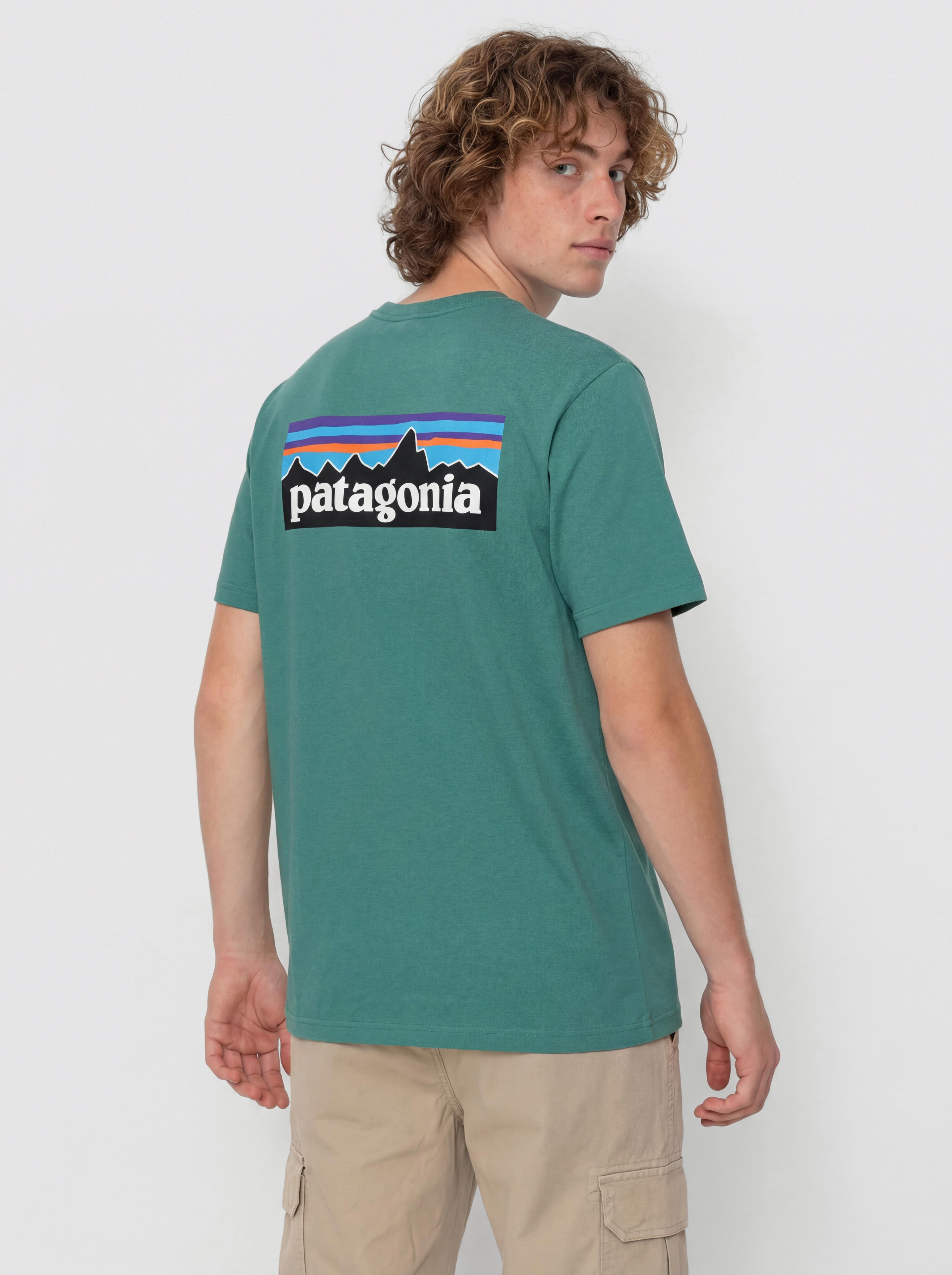Patagonia P 6 Logo Póló (gem green)