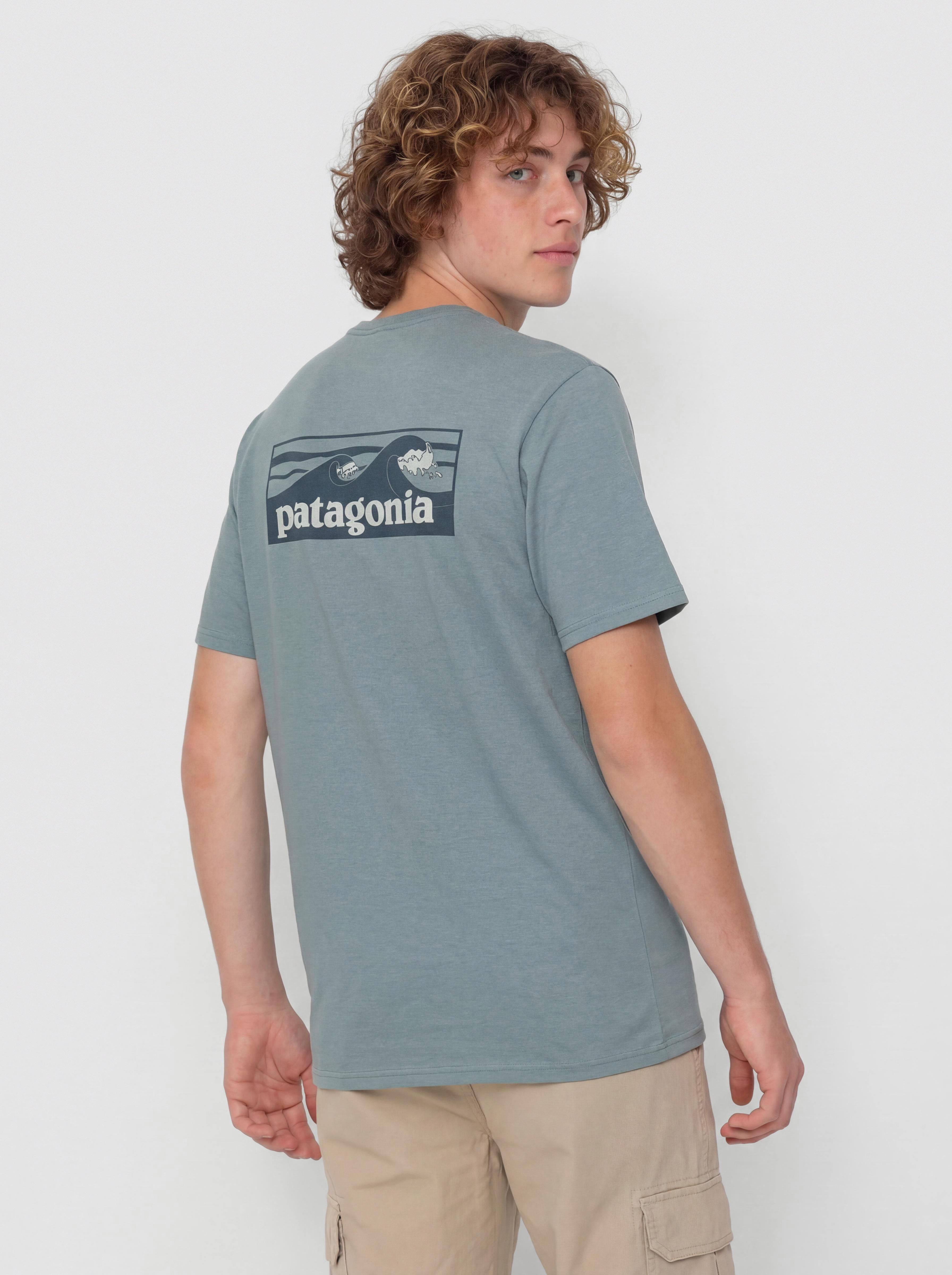Patagonia Capilene Cool Boardshort Logo Póló (blue sage/light blue sage)