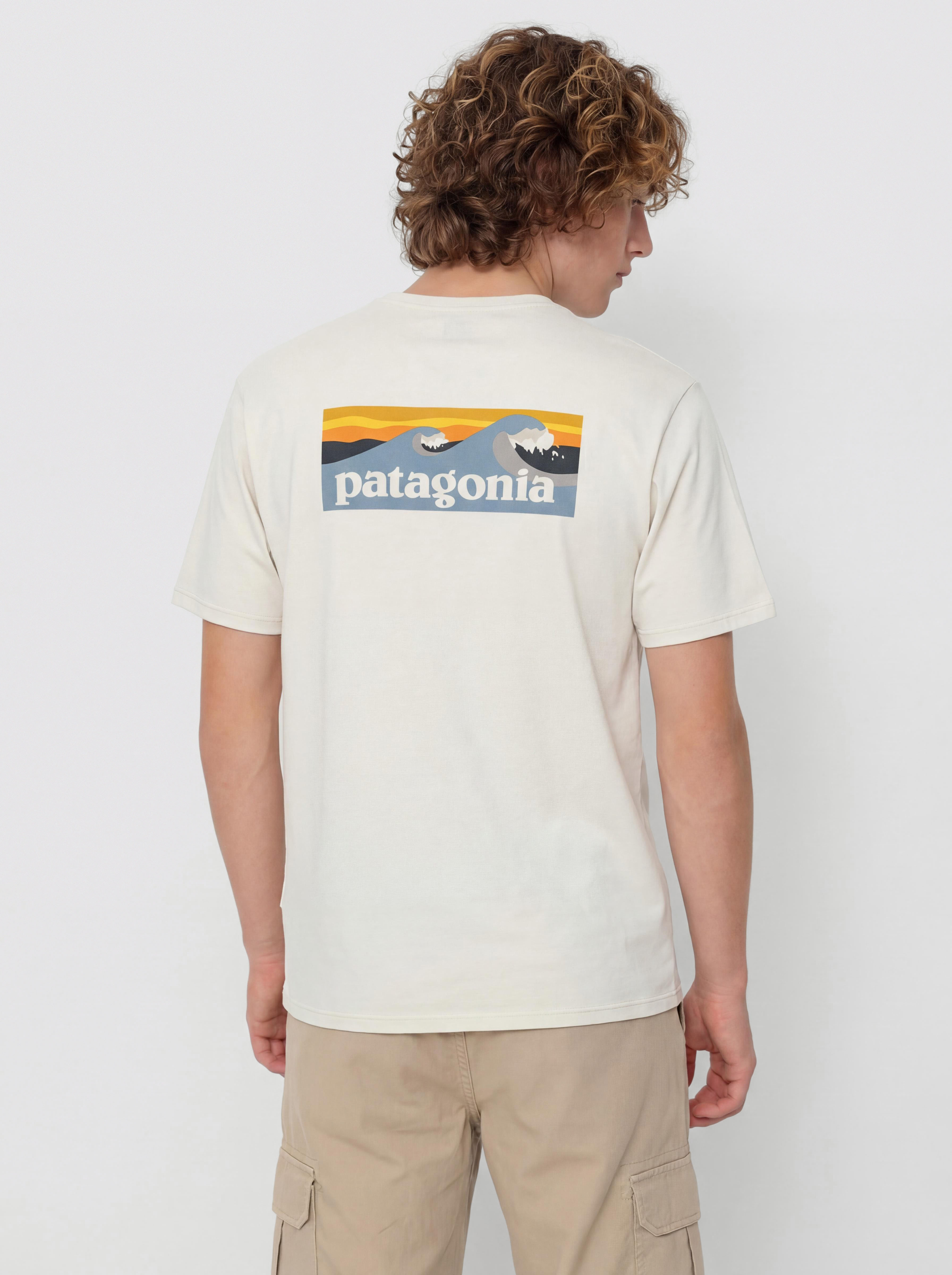 Patagonia Capilene Cool Boardshort Logo Póló (dyno white)