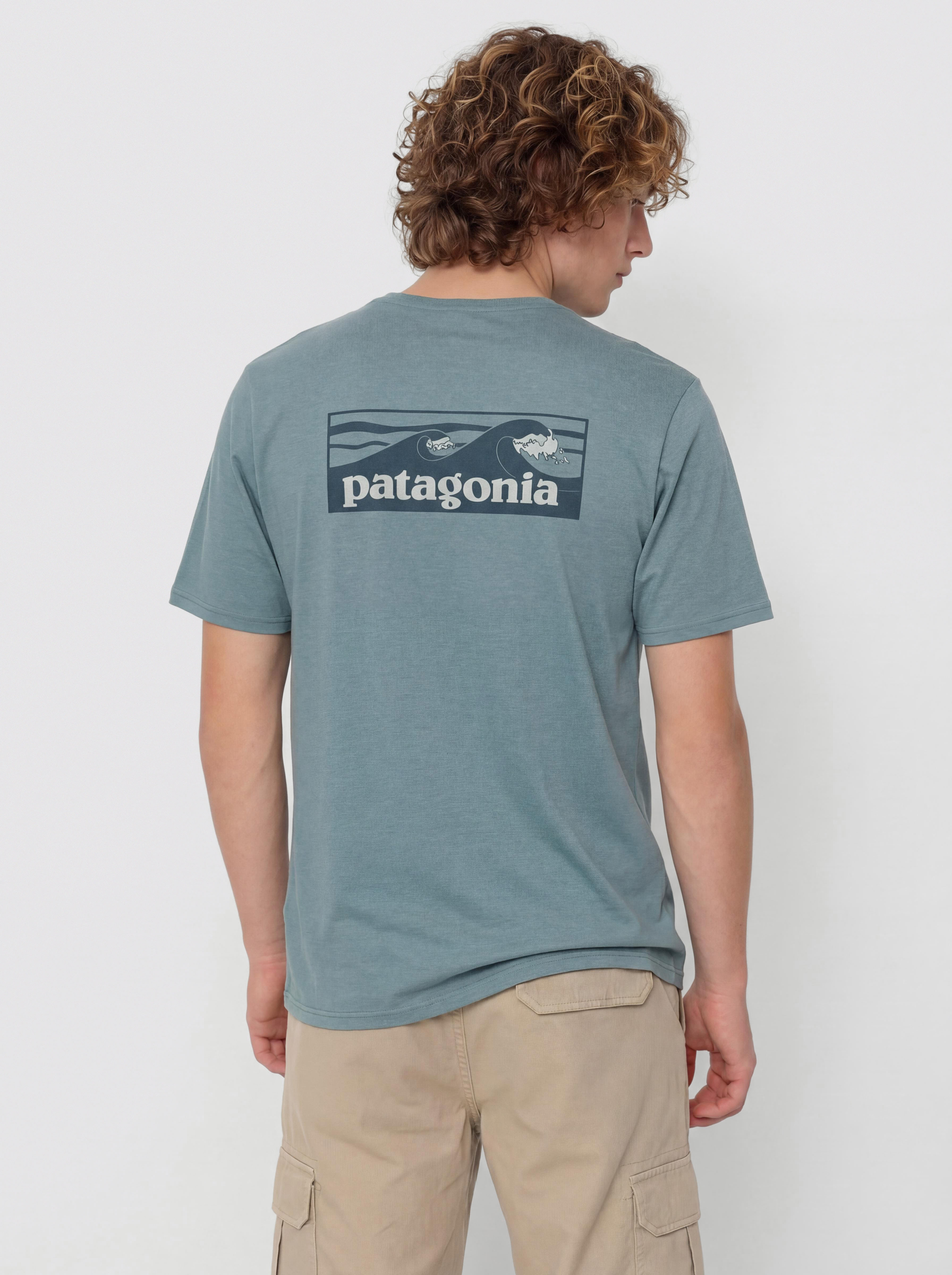 Patagonia Capilene Cool Boardshort Logo Póló (blue sage/light blue sage)