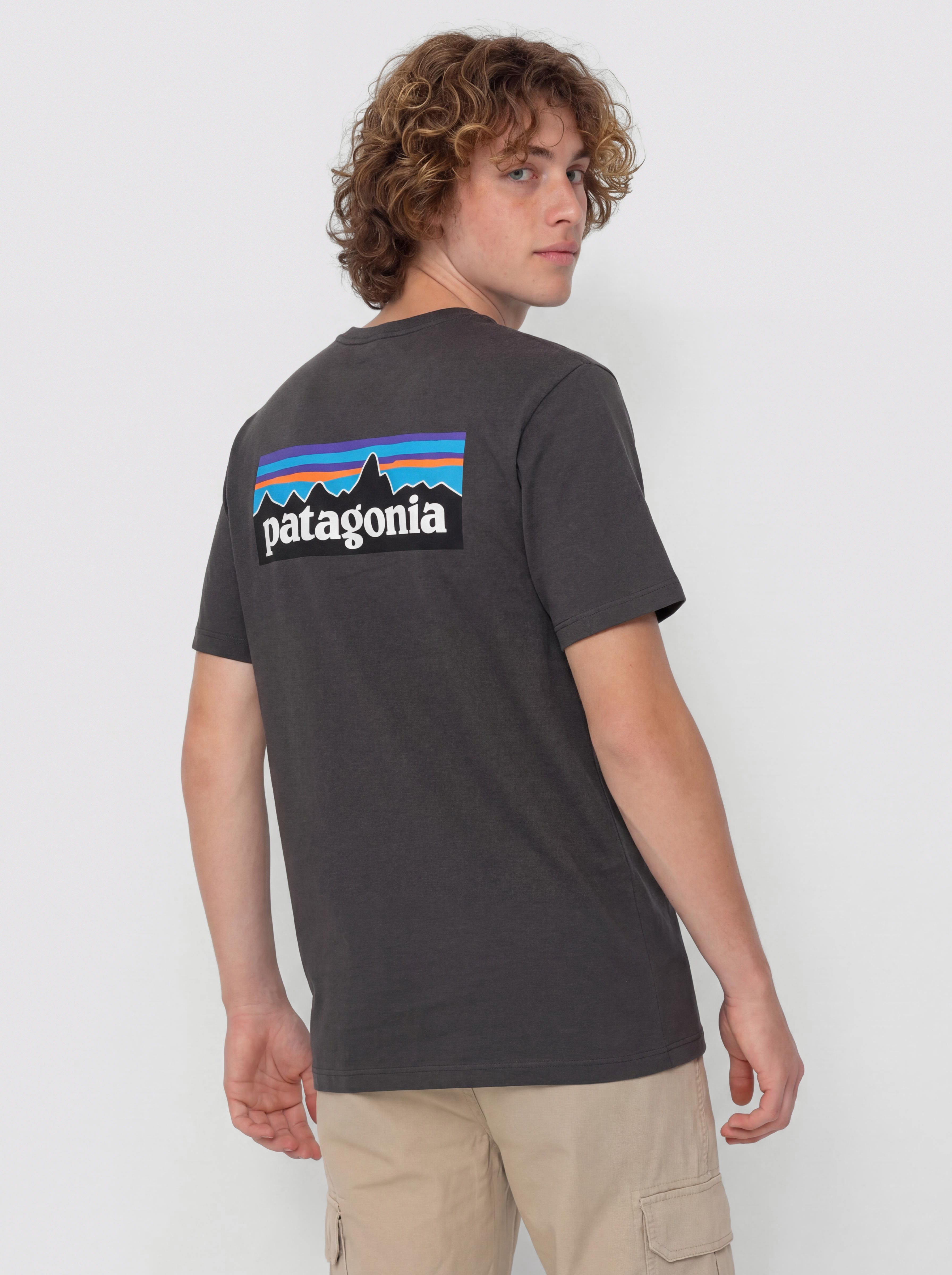 Patagonia P 6 Logo Pu00f3lu00f3 (ink black)