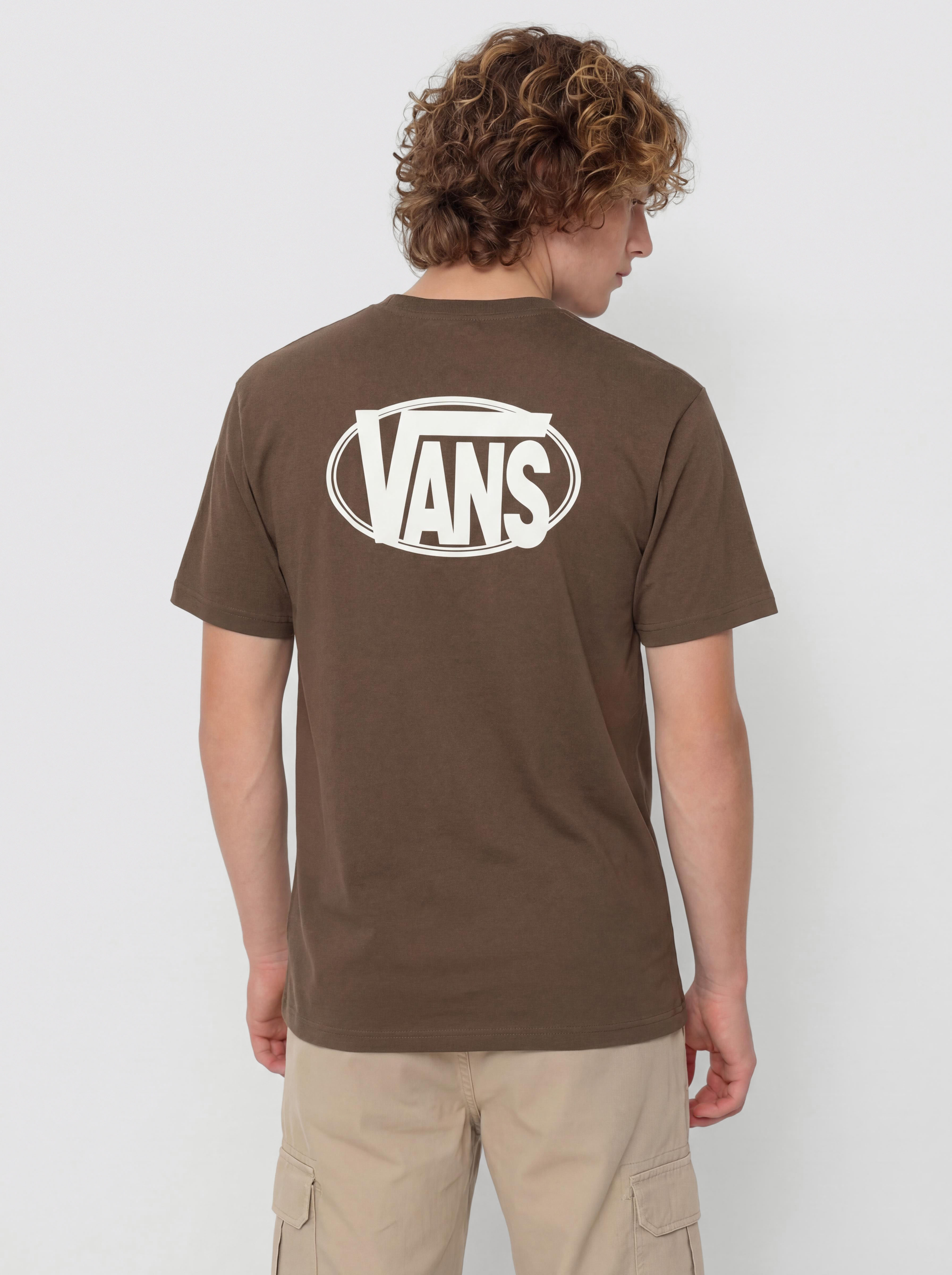 Vans Oval Logo Loose Póló (vintage cocoa)