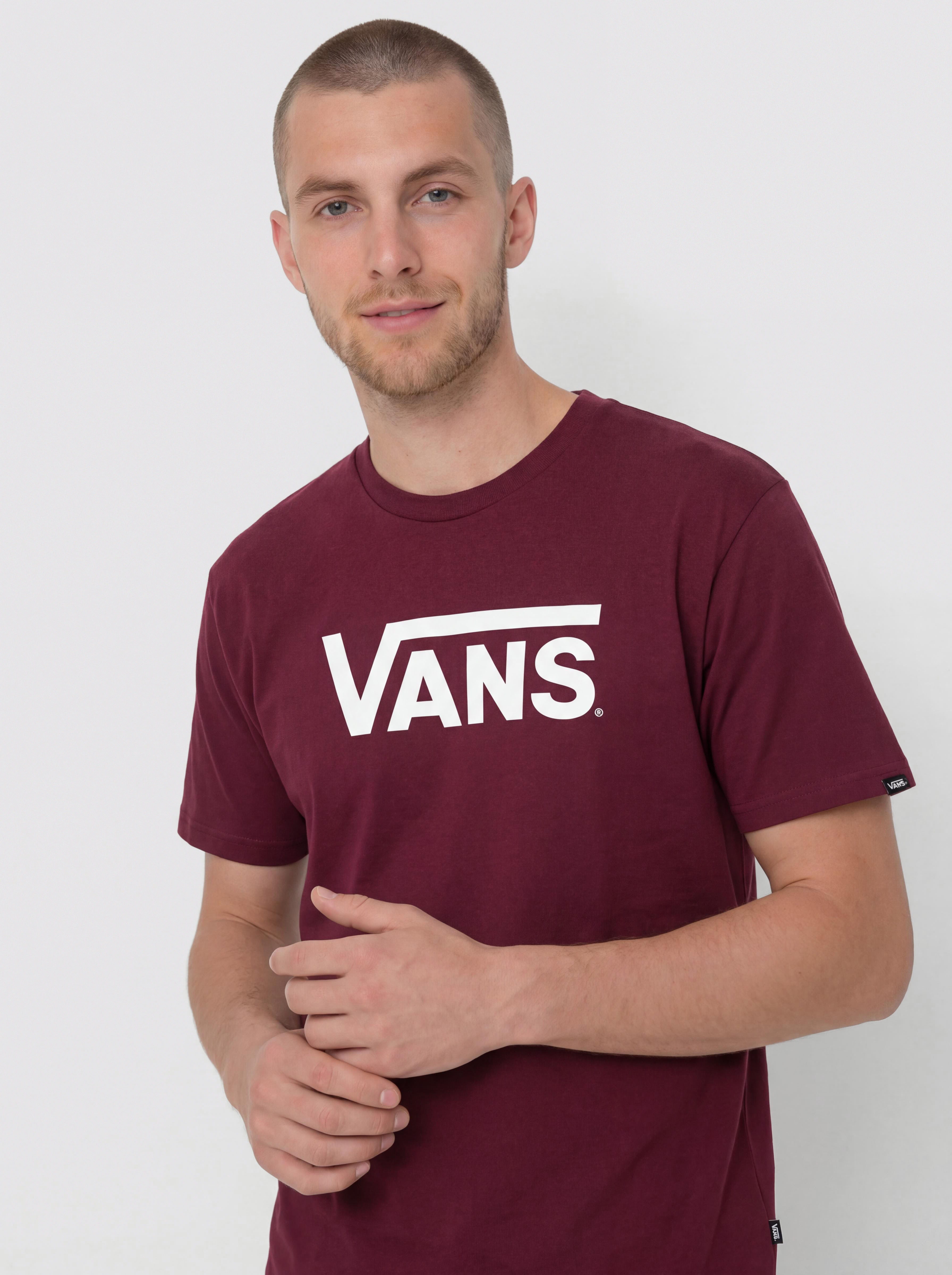 Ujjatlan felső Vans Vans Classic (burgundy/white)