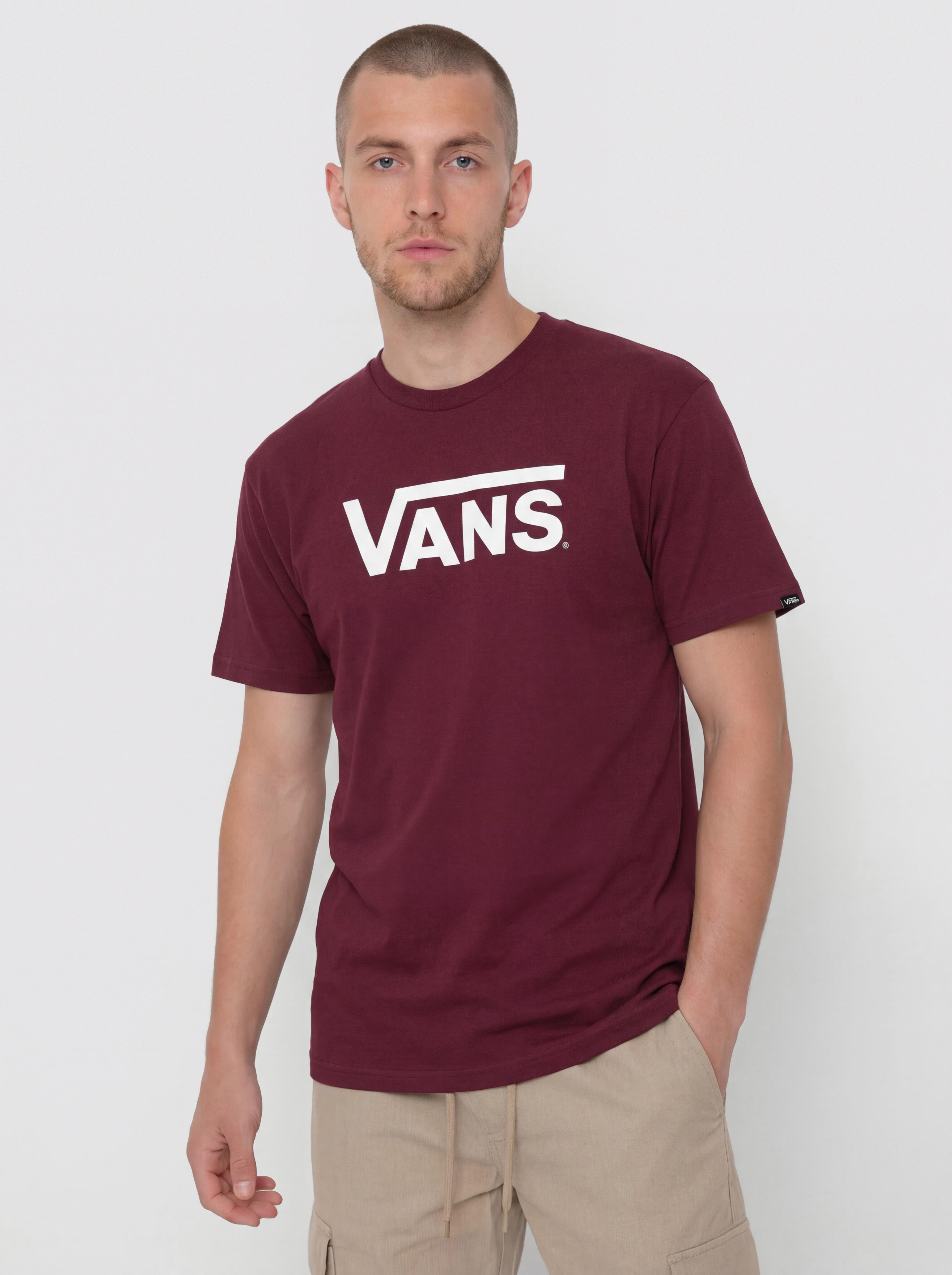 Ujjatlan felső Vans Vans Classic (burgundy/white)