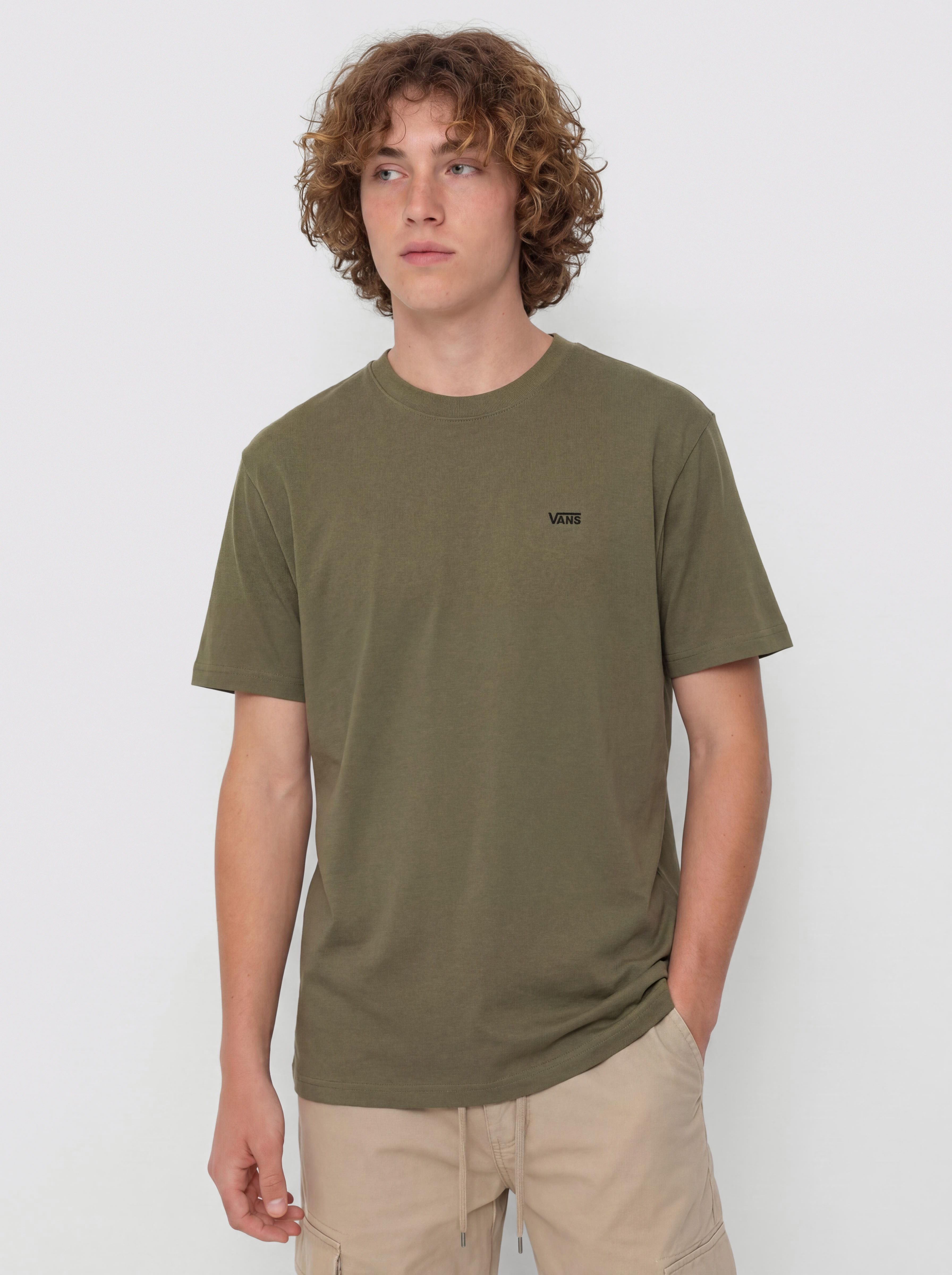 Vans Left Chest II Loose Póló (mossy olive)