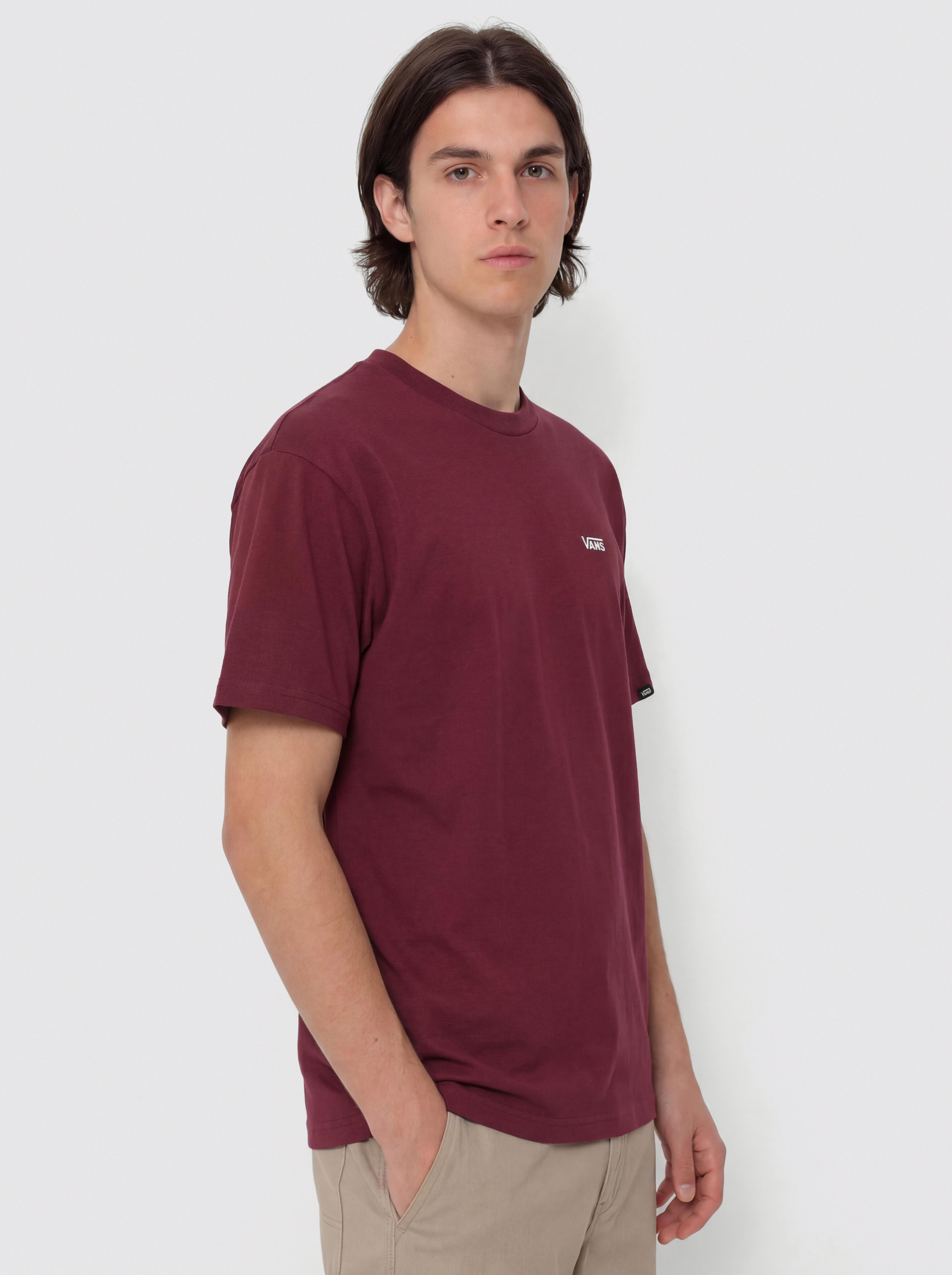 Vans Left Chest II Loose Póló (burgundy)