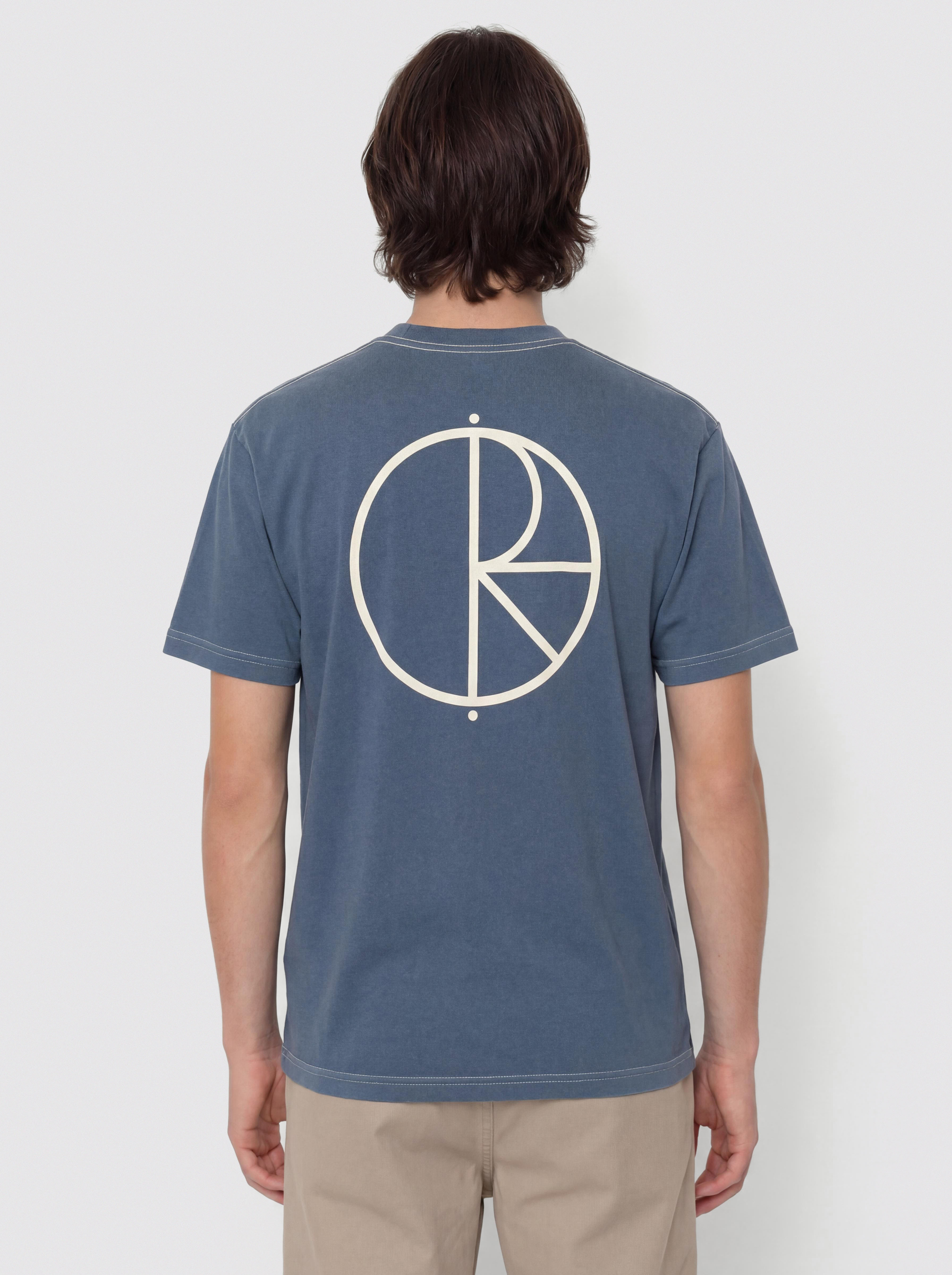 Polar Skate Contrast Stroke Logo Póló (grey blue)