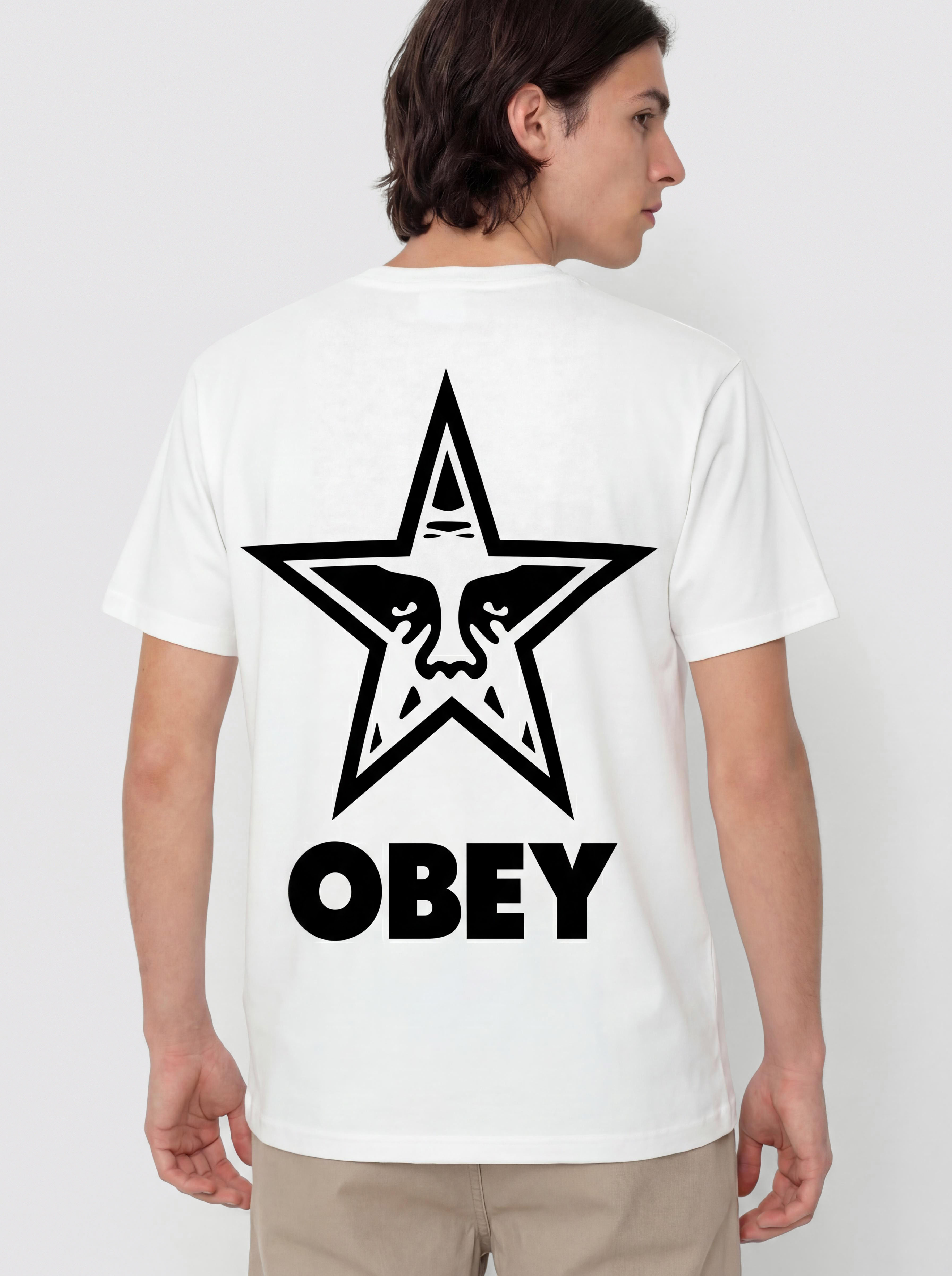 OBEY Obey Bold Star Póló (pigmnet vintage white)